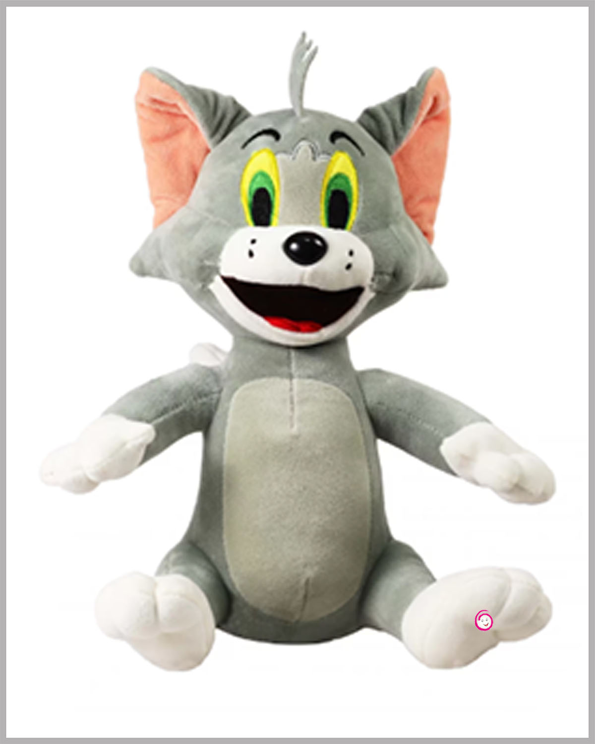 Mirada Cute Grey Cute Licensed Sitting Tom Soft Toy