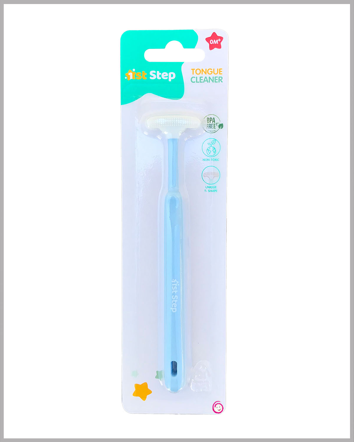 1st Step Silicone Tongue Cleaner - Blue