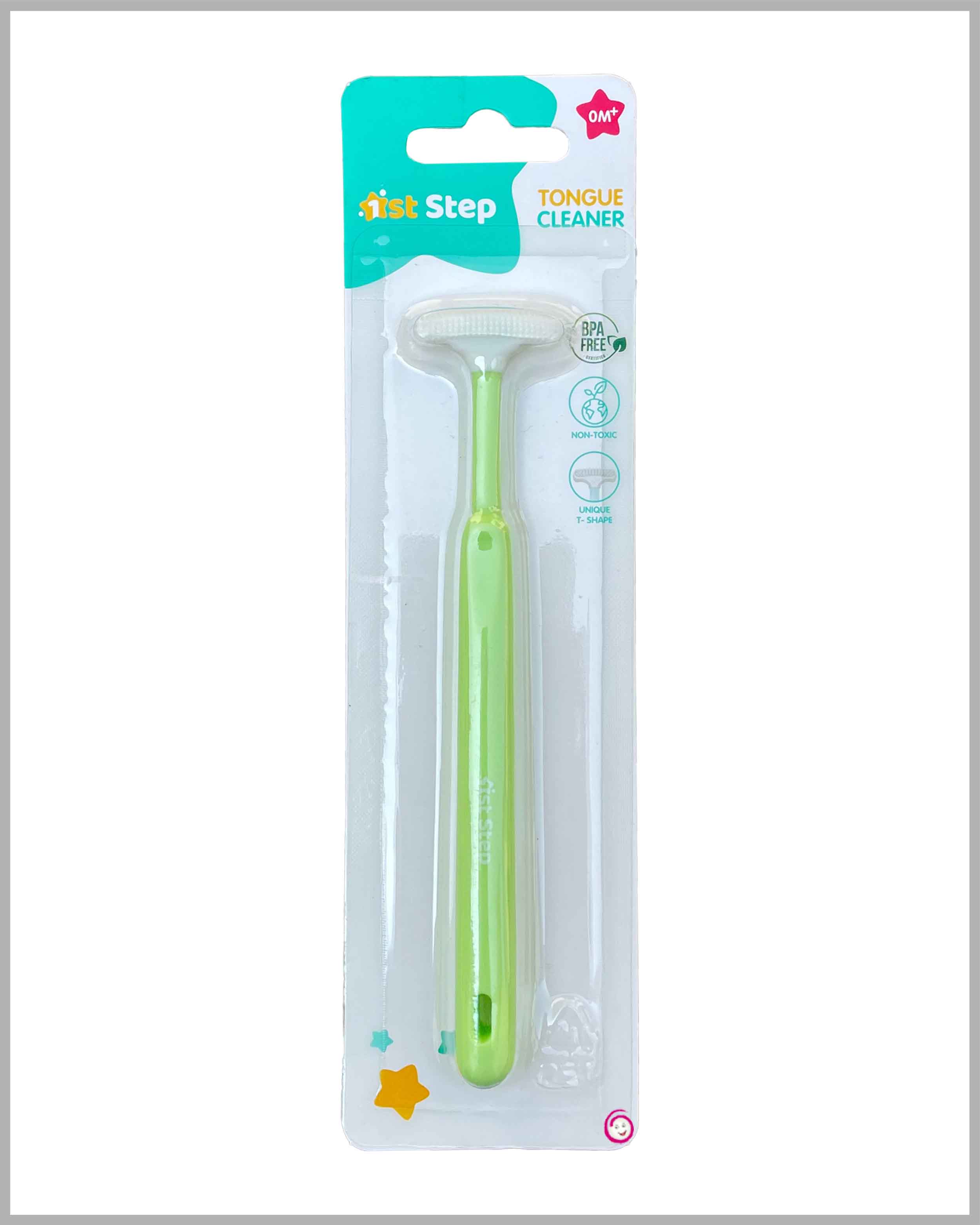 1st Step Silicone Tongue Cleaner - Green