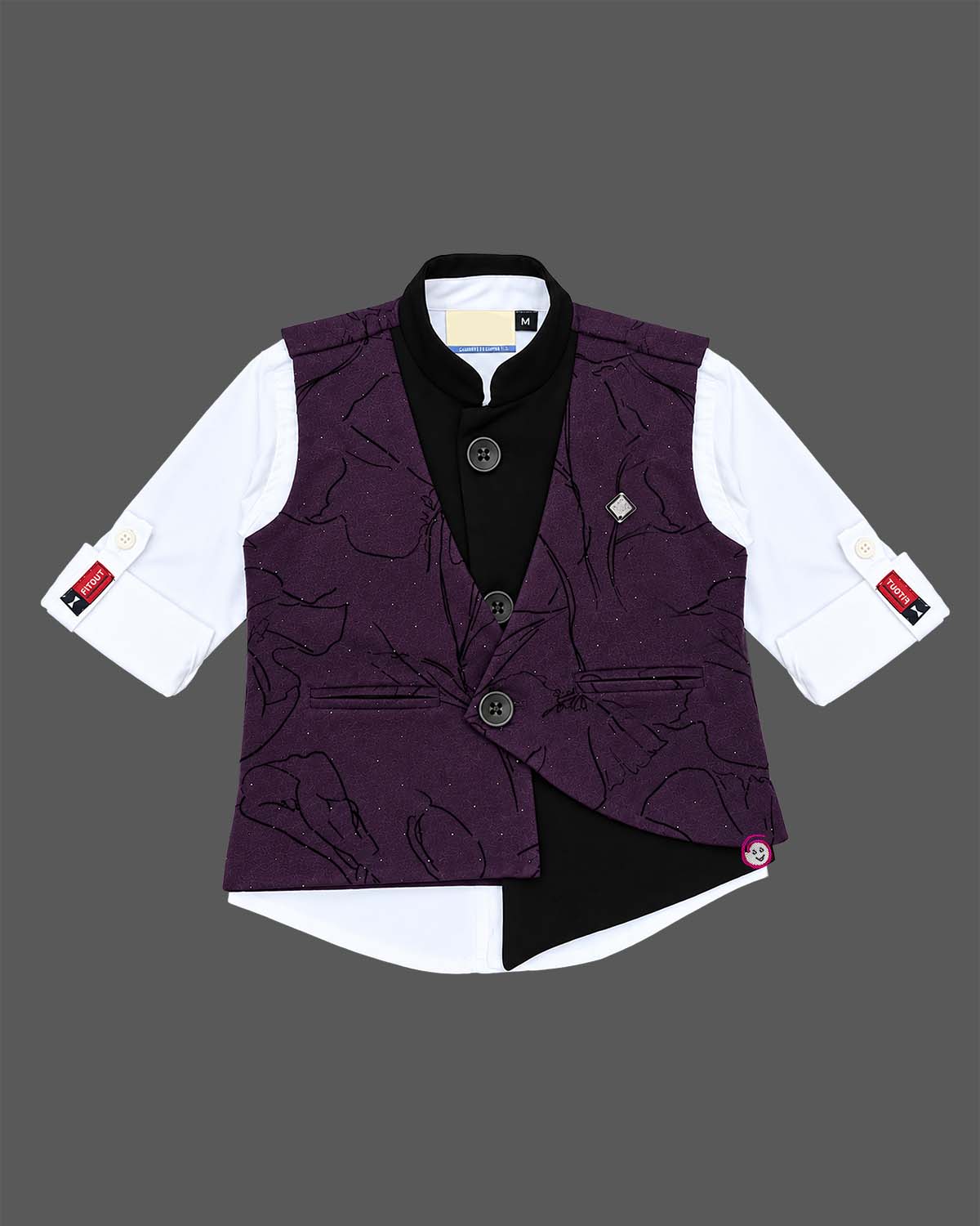 boys waistcoat suit set formal outfit kids suits for birthday party