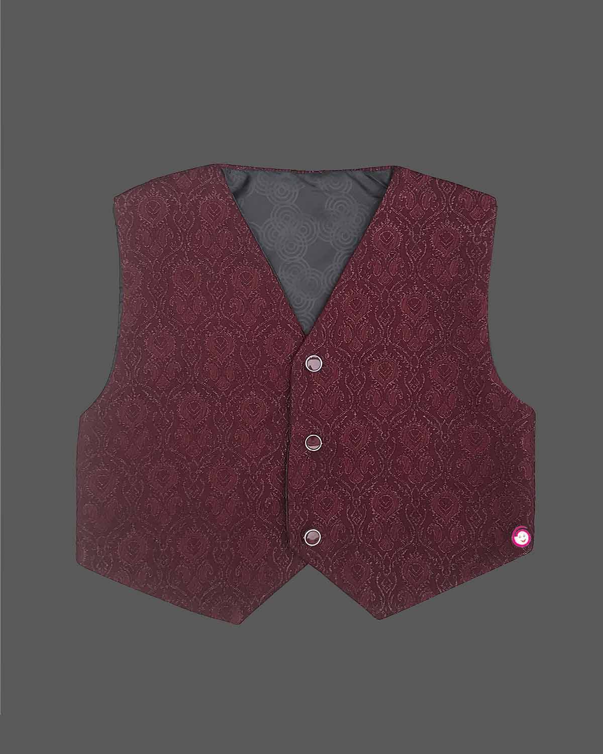 Boys party wear formal suit - Maroon