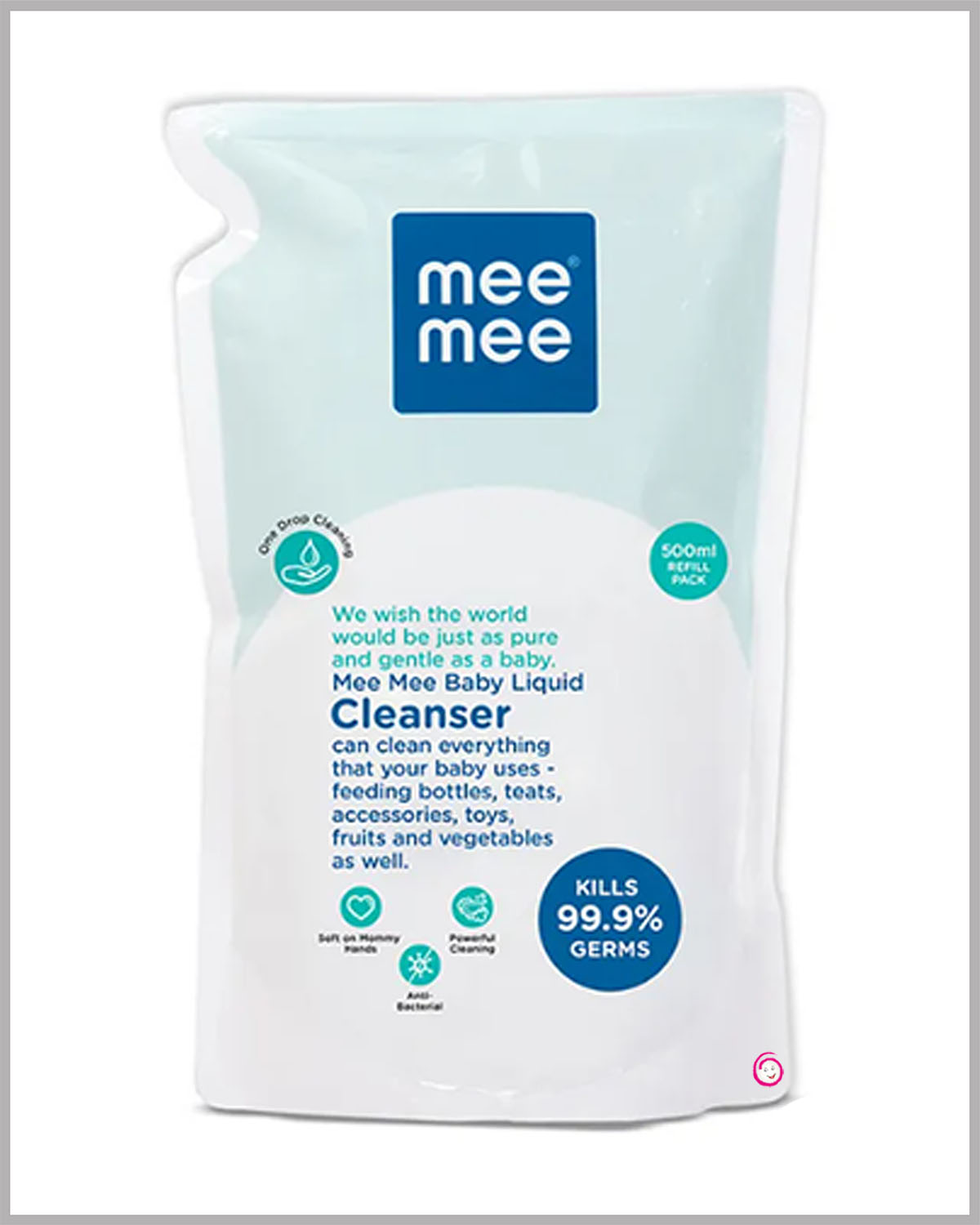 Mee Mee Baby Accessories And Vegetable Liquid Cleanser - 500ml (Refill Pack)