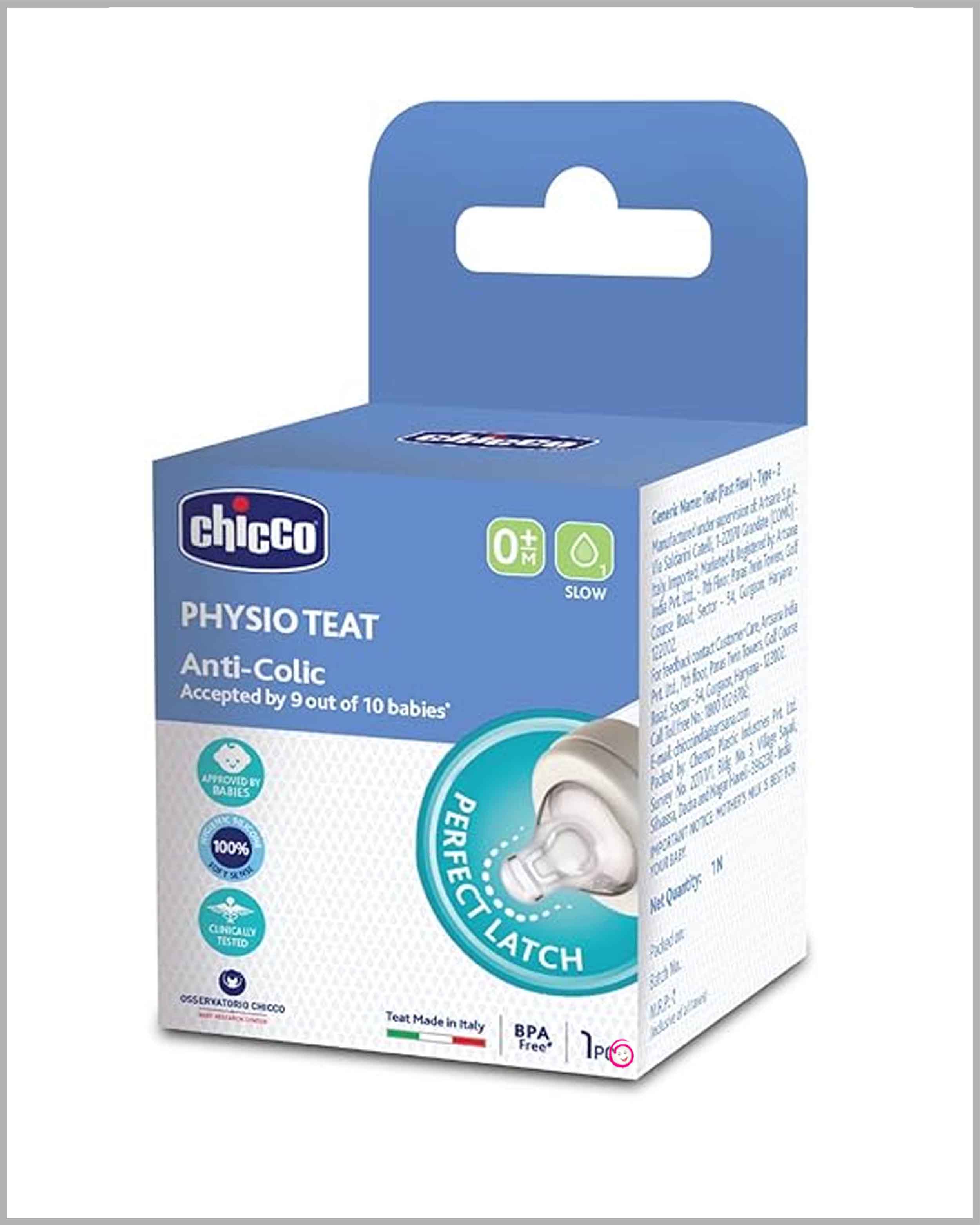 Chicco Teat Perfect Slow Flow 0M+