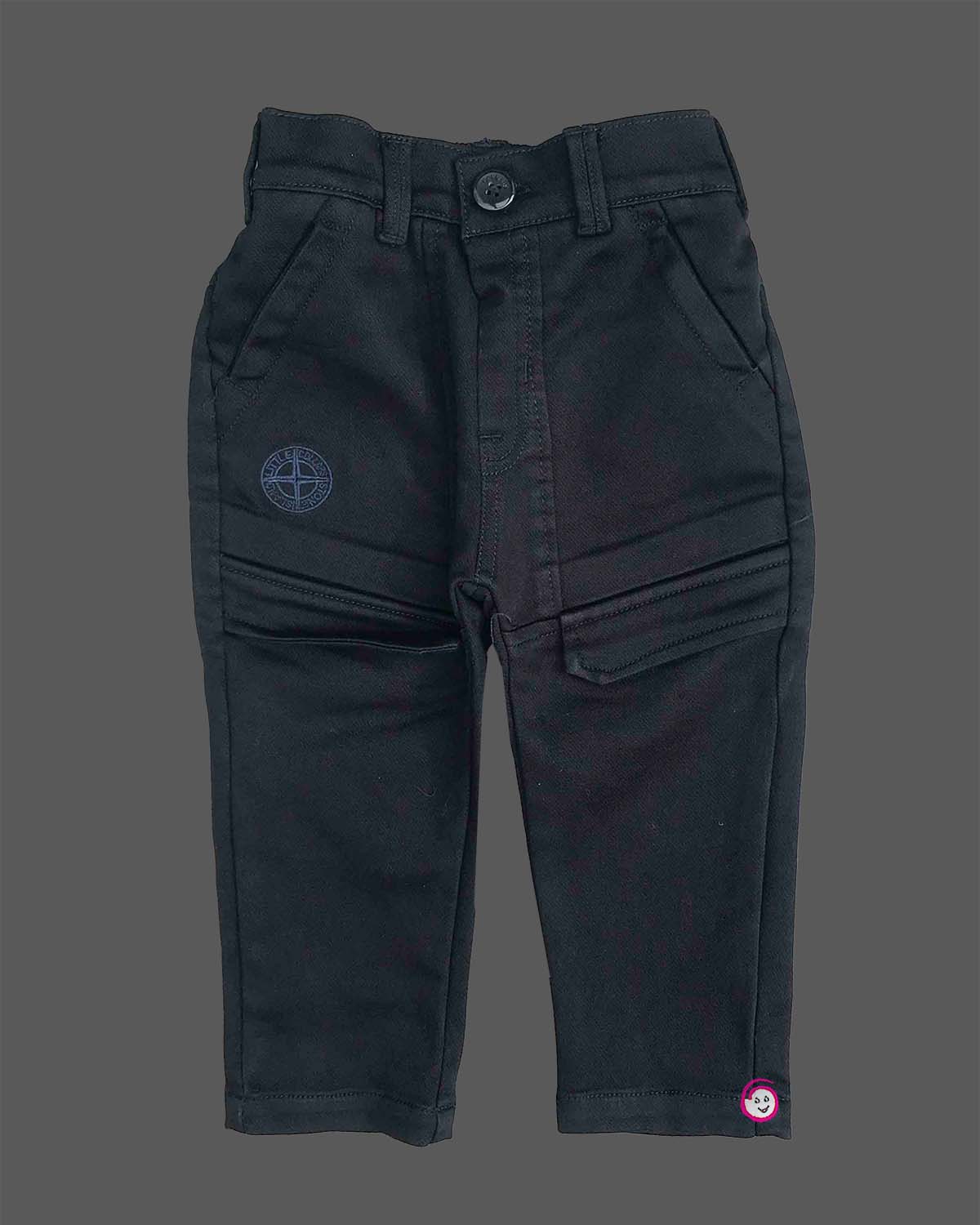 little gentleman abstract print shirt and pants set for boys party wear