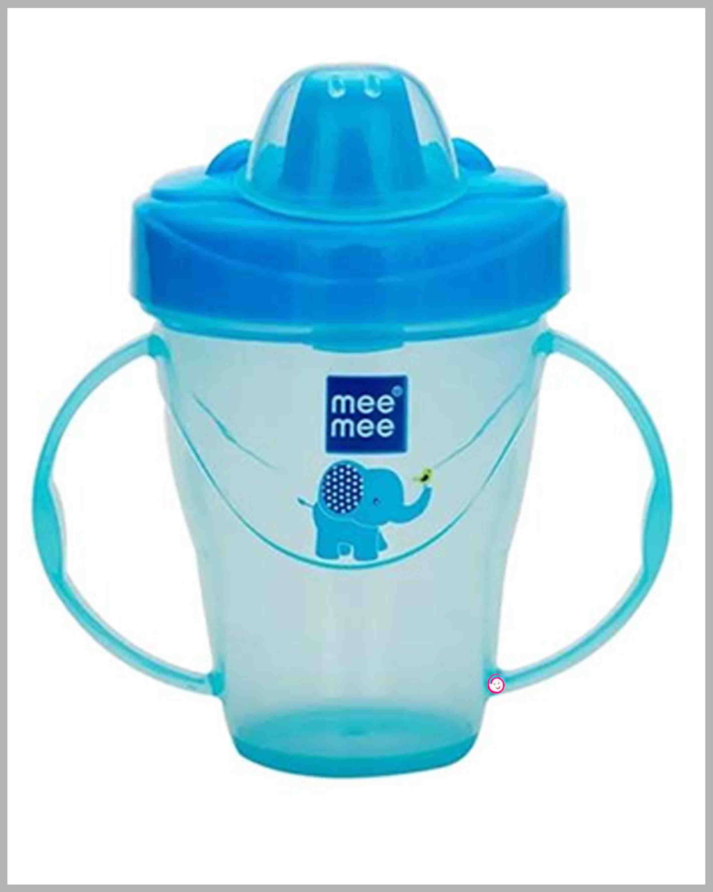 Mee Mee Easy Grip Twin Handle Non Spill Sipper Cup - Blue