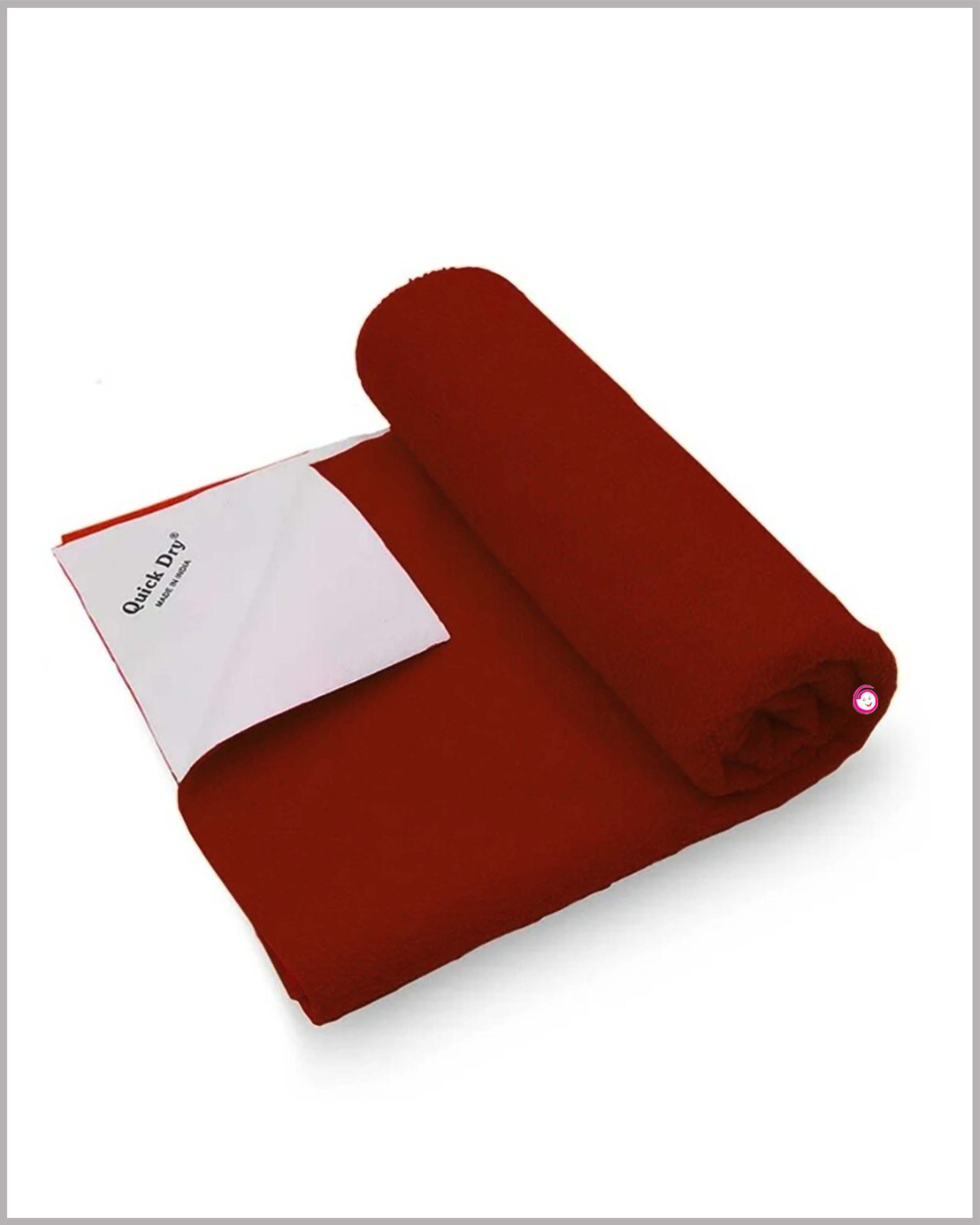 Quick Dry Sheet for Baby Bed Protector Waterproof Dry Sheet Reusable - Burgundy(Small)