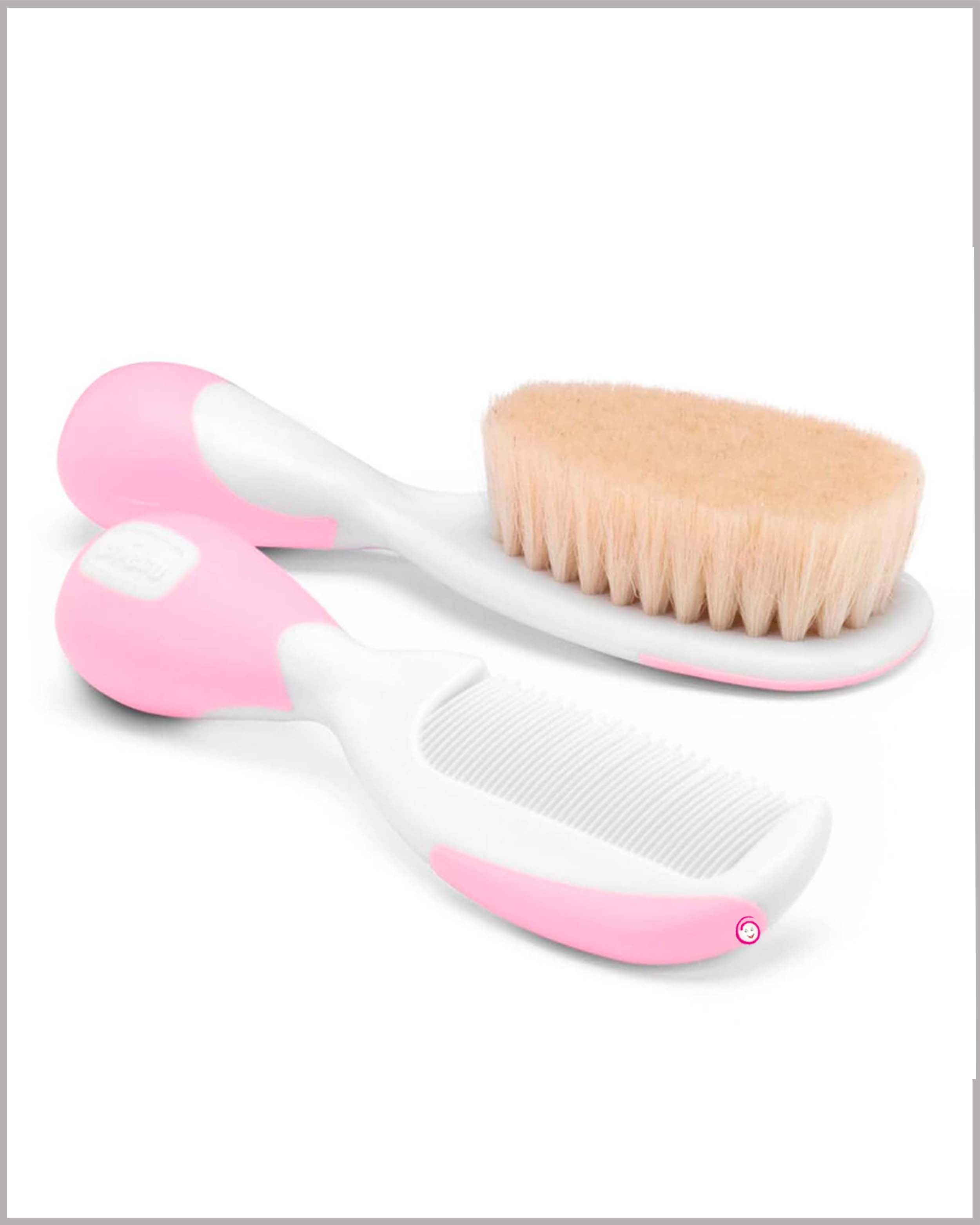 Chicco Brush And Comb Set - Pink