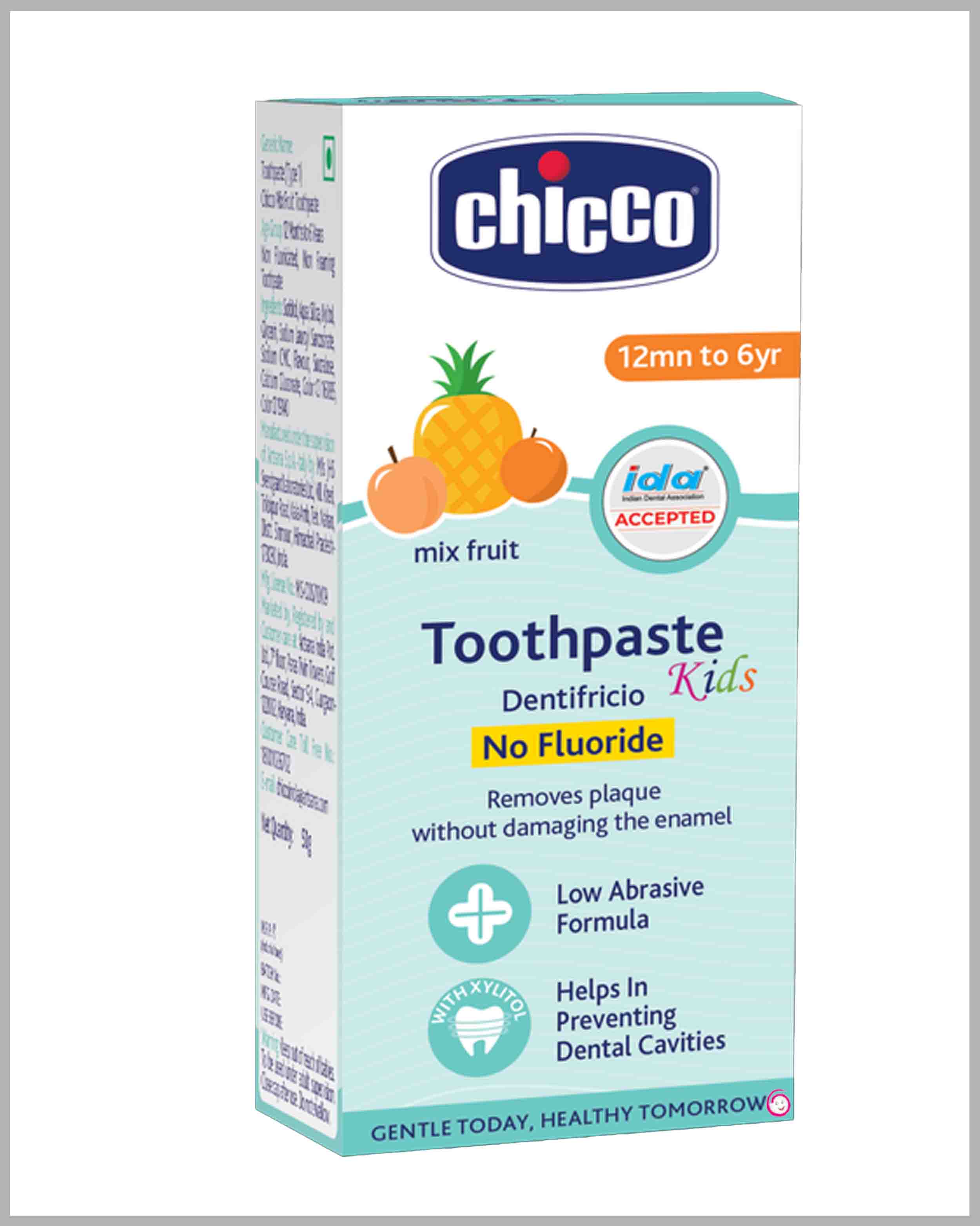 Chicco Toothpaste Mix Fruit Flavor - 1-6Y