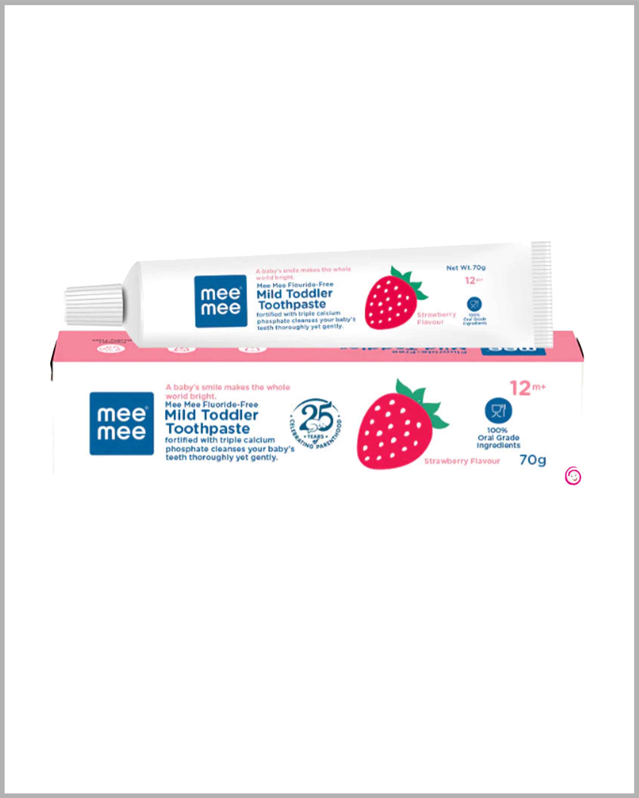 Mee Mee Strawberry Flavor Toothpaste 70 G