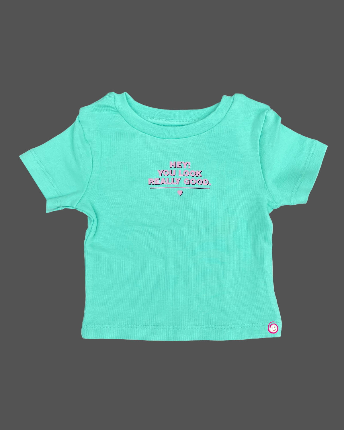 Girls round neck with western top - Sea Green