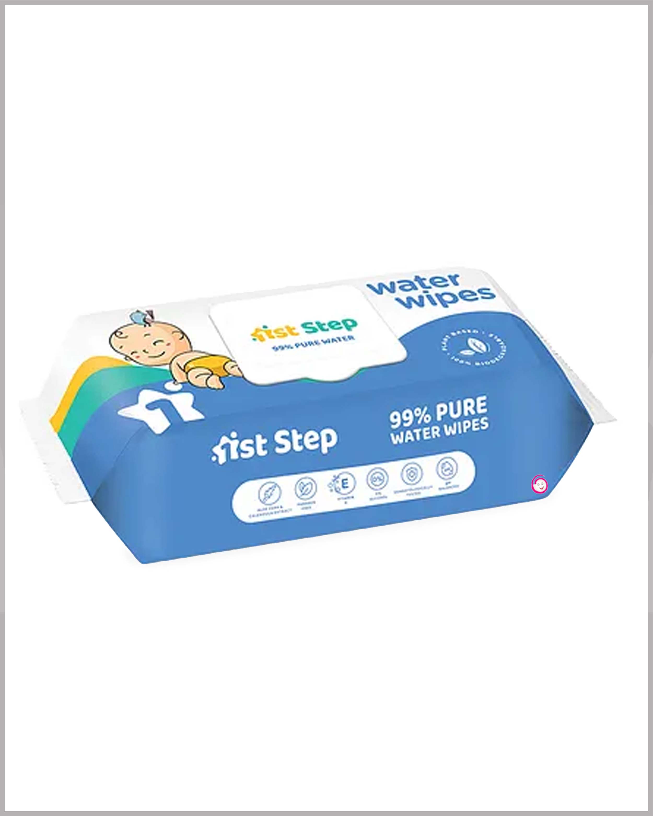 1st Step 99% Pure Water Baby Wipes With Lid