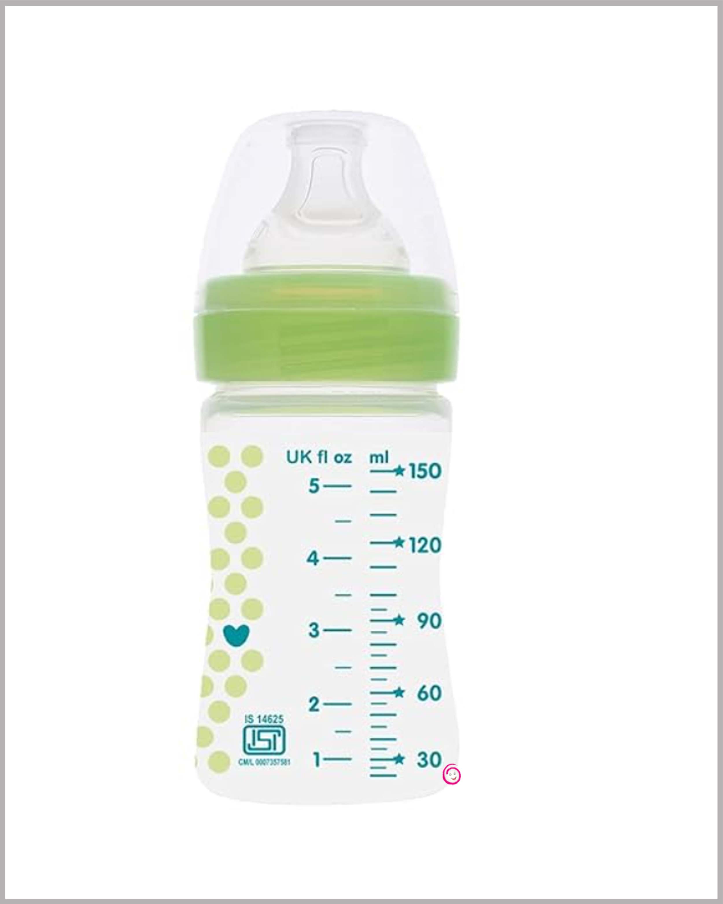 Chicco Well-Being Feeding Bottle (150ml) (Green)