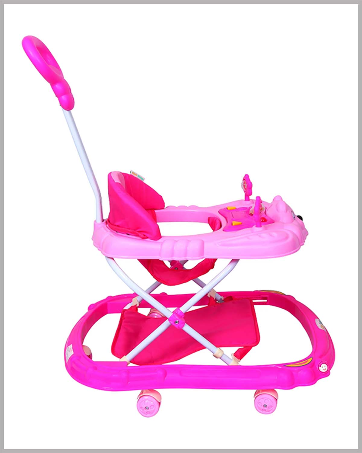 1st Step Musical Walker With Parent Rod - Pink