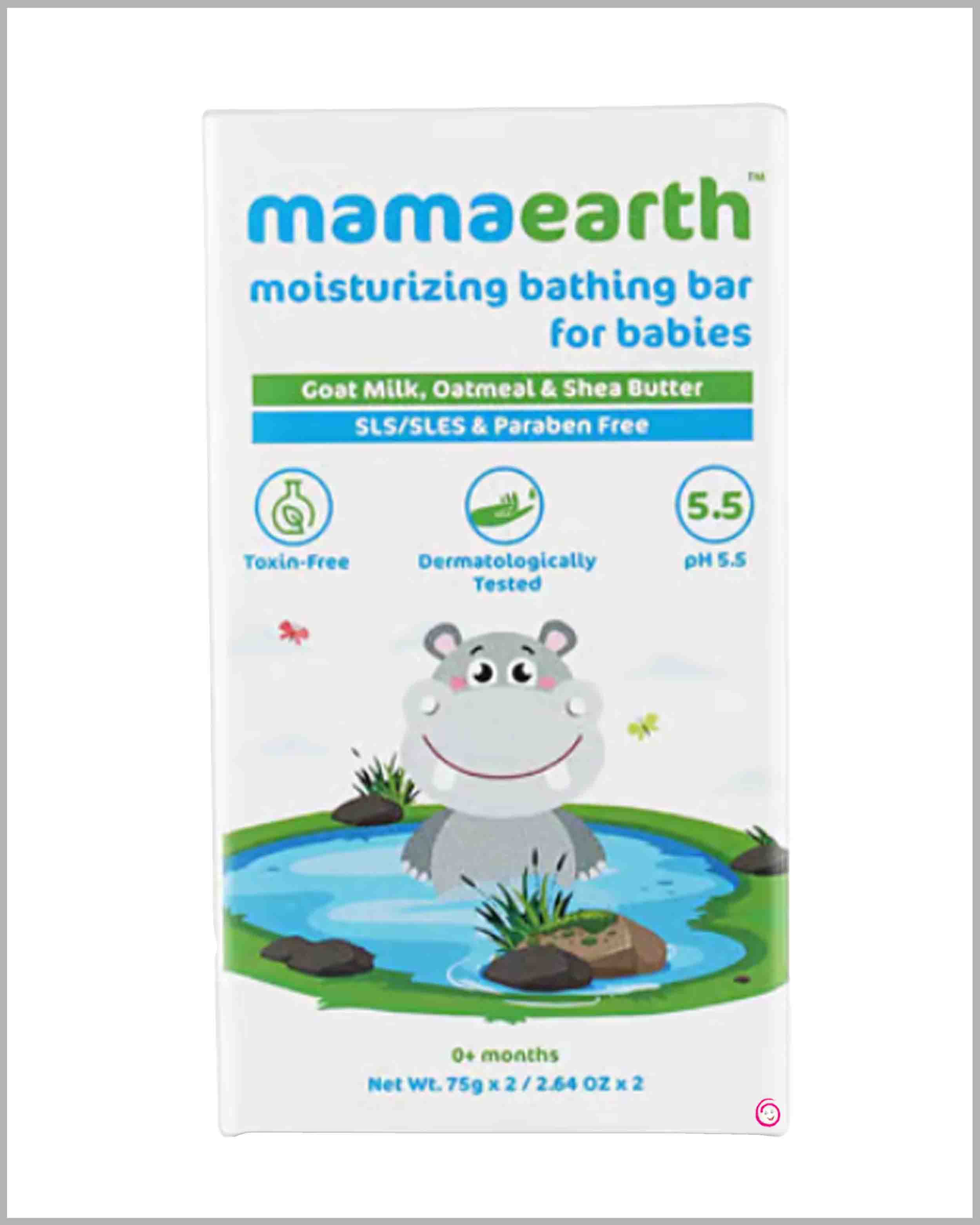 Mamaearth moisturizing bathing bar - 75g