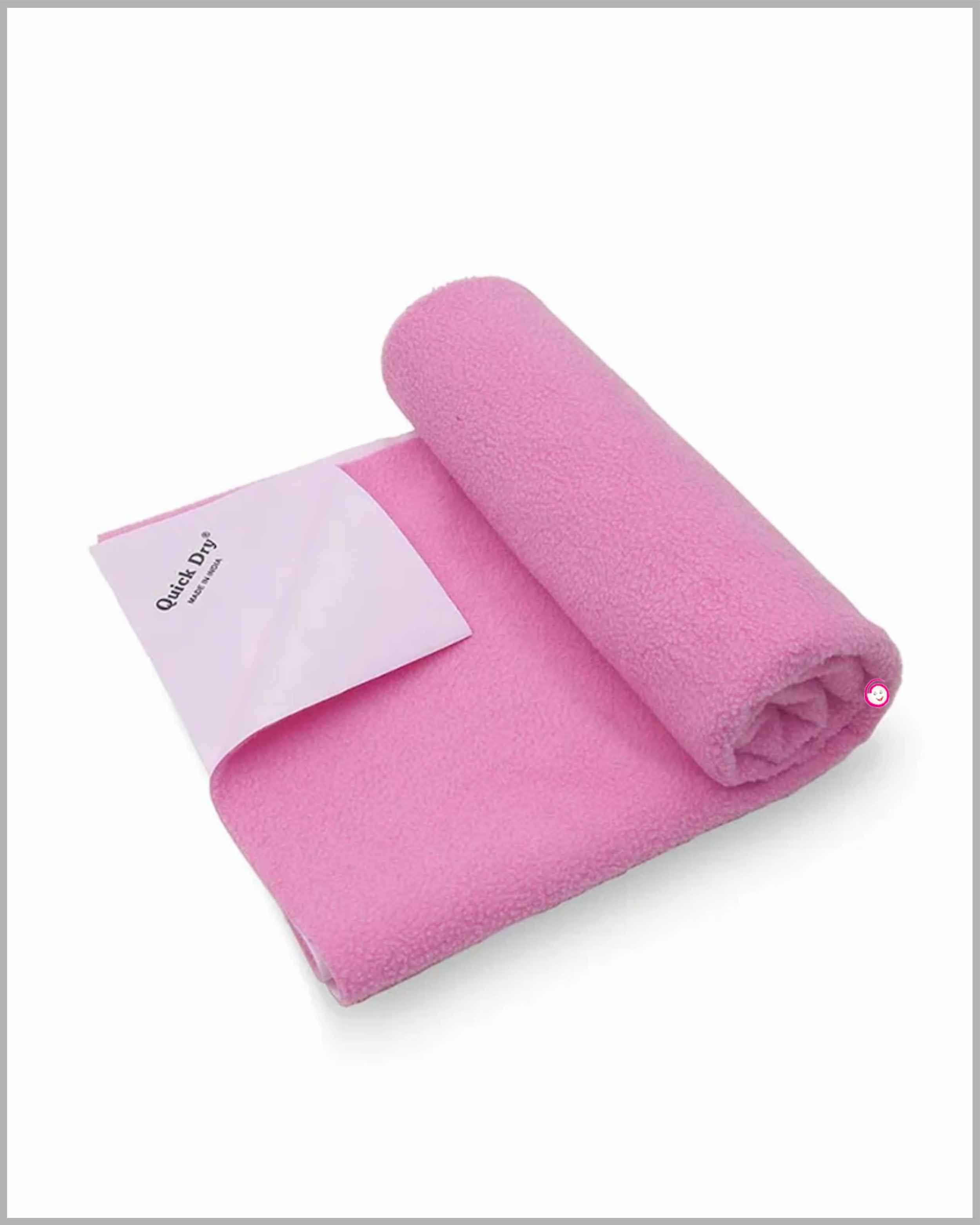 Quick Dry Sheet for Baby Bed Protector Waterproof Dry Sheet Reusable - Pink(Small)