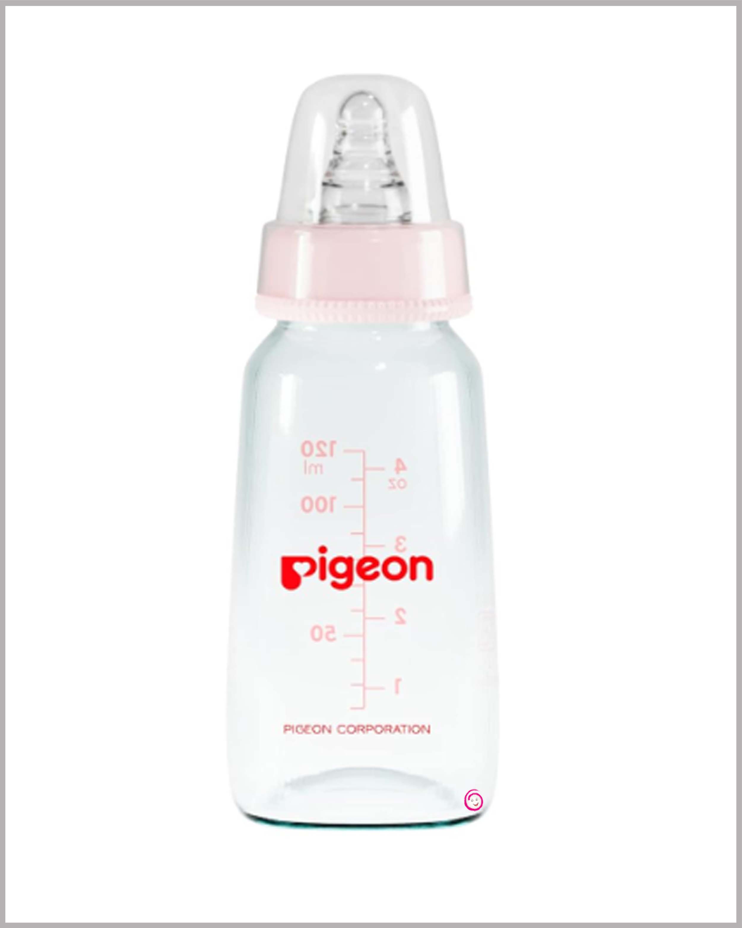 Pigeon glass feeding bottle with Nipples
