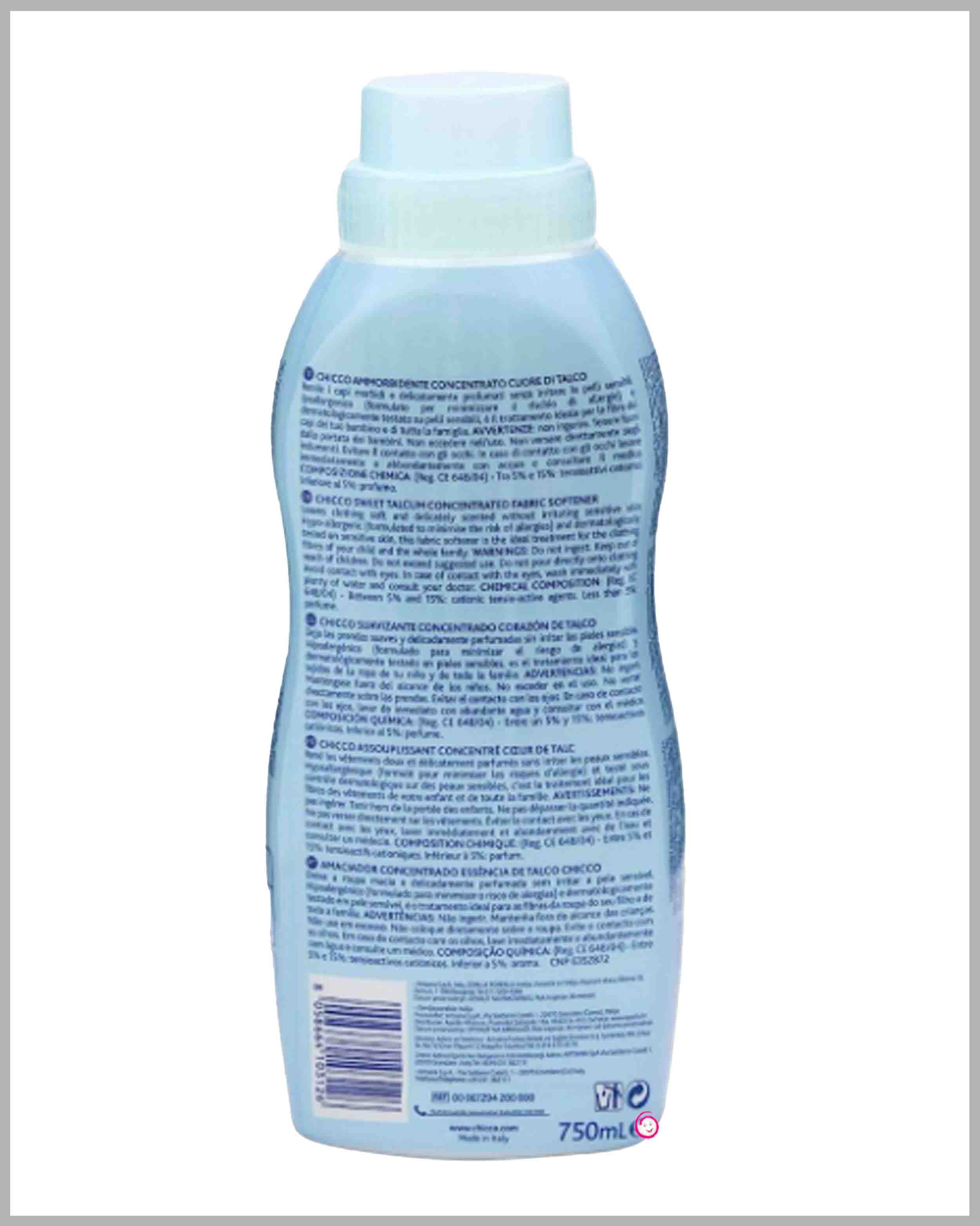 Chicco Concentrated Laundry Softener Sweet Talcum - 750ml