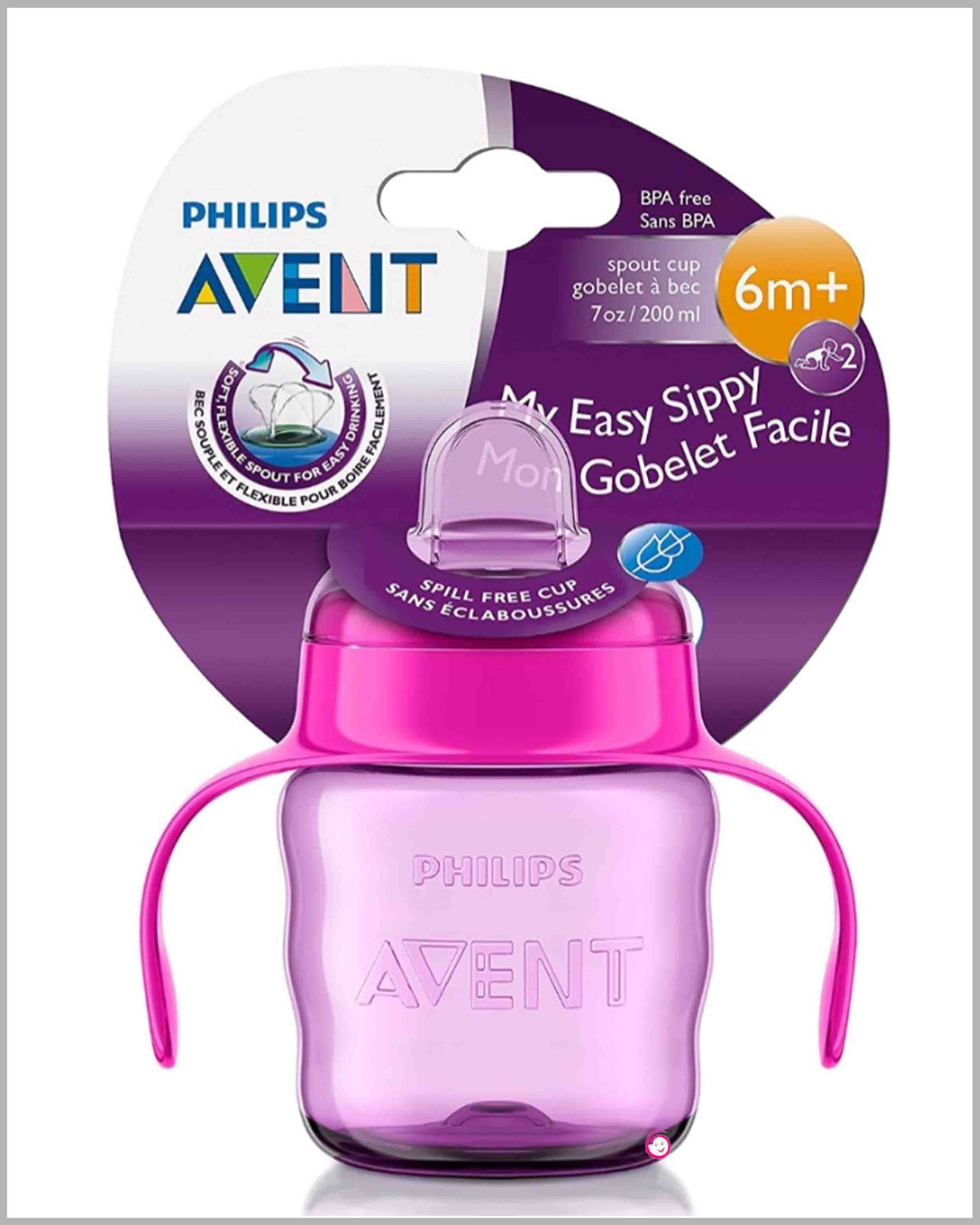 Avent Classic Sipper Cup 200ml(6M+) - Pink
