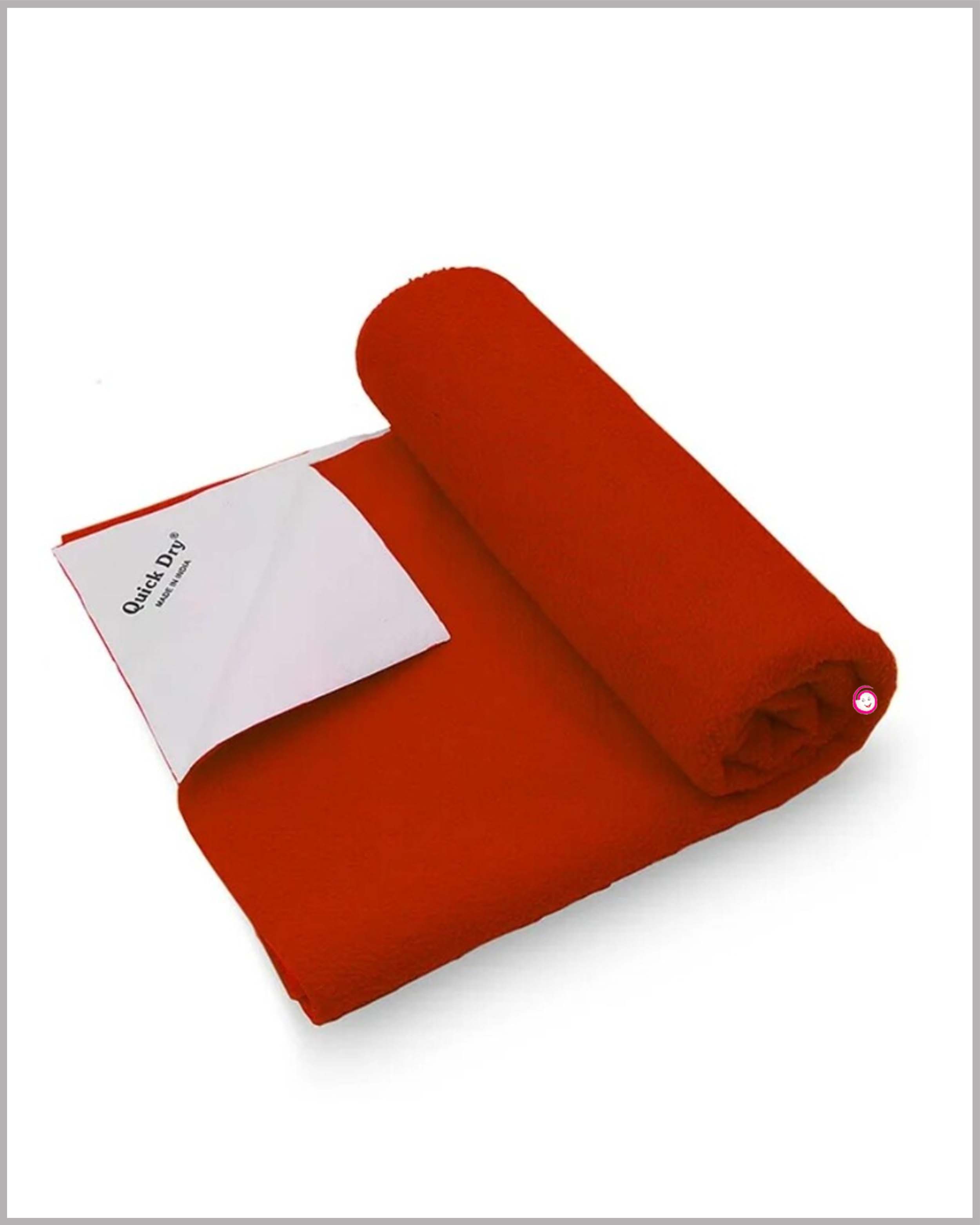Quick Dry Sheet for Baby Bed Protector Waterproof Dry Sheet Reusable - Red(Medium)
