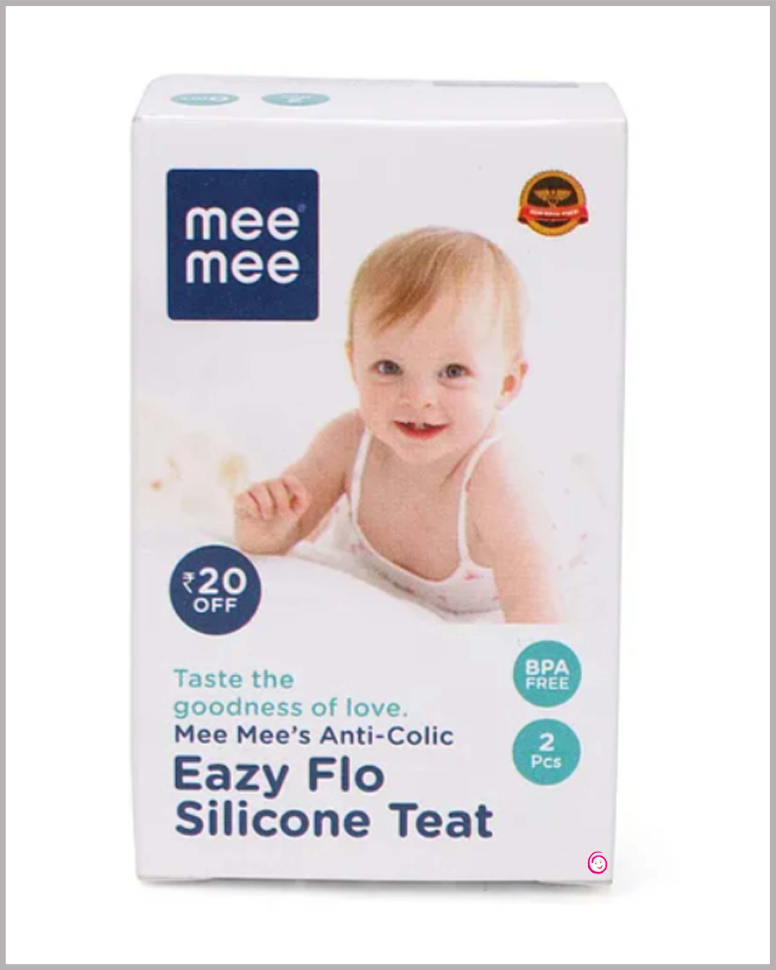 Mee Mee Eazy Flo Silicone Teat Large Flow (3M+)