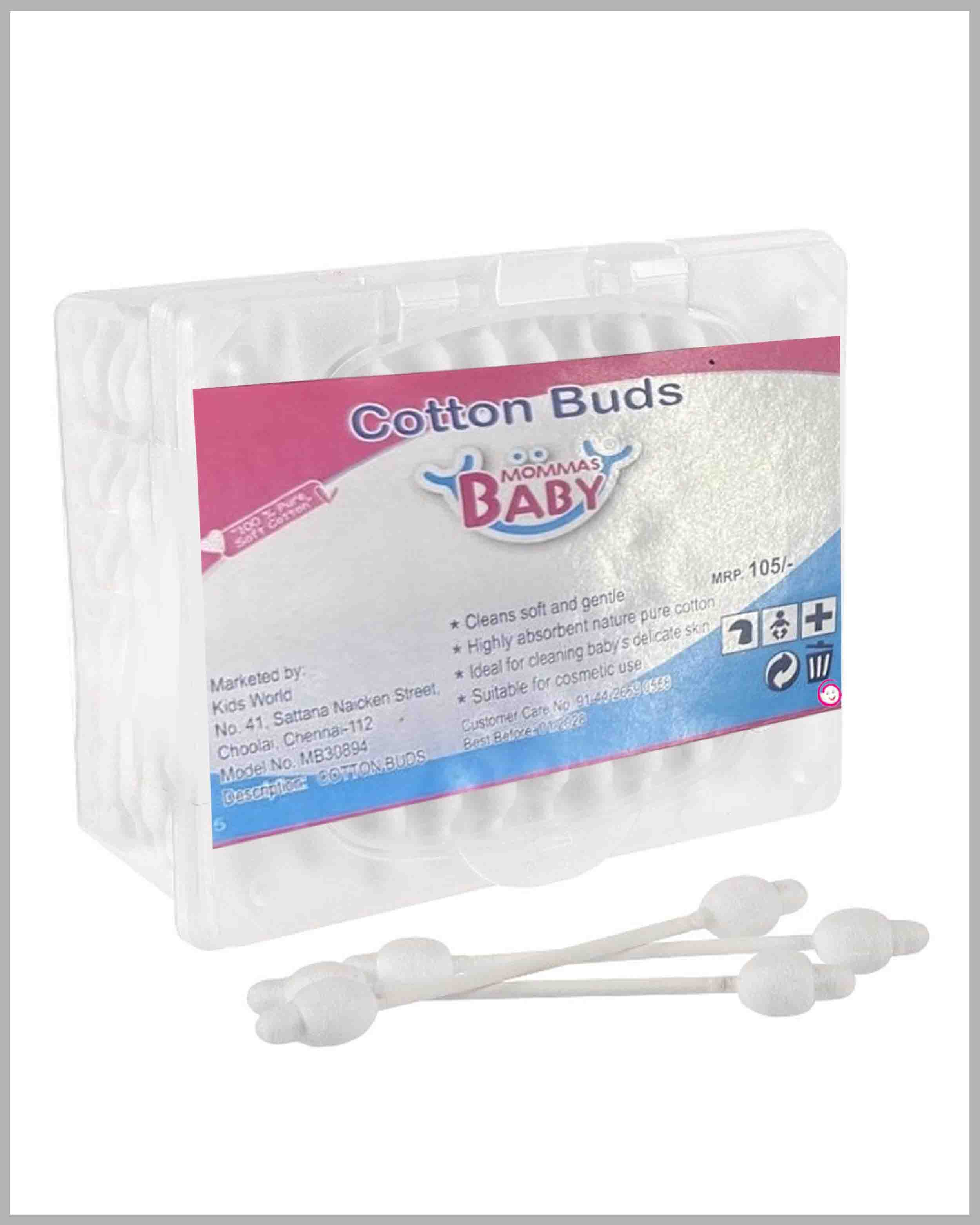 Mommas Baby Cotton Buds Box