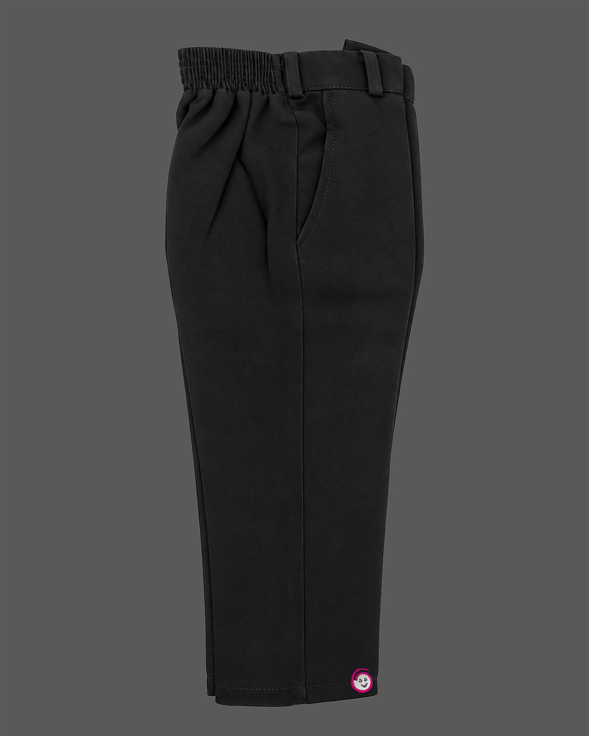 Boys black embellished tuxedo suit set with blazer trousers and bow tie