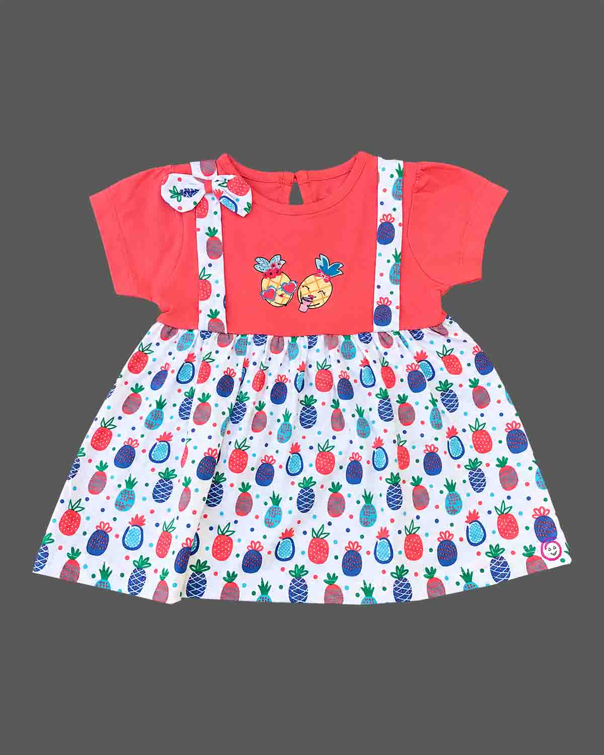 infants frock printed cotton casual dress for infant girls