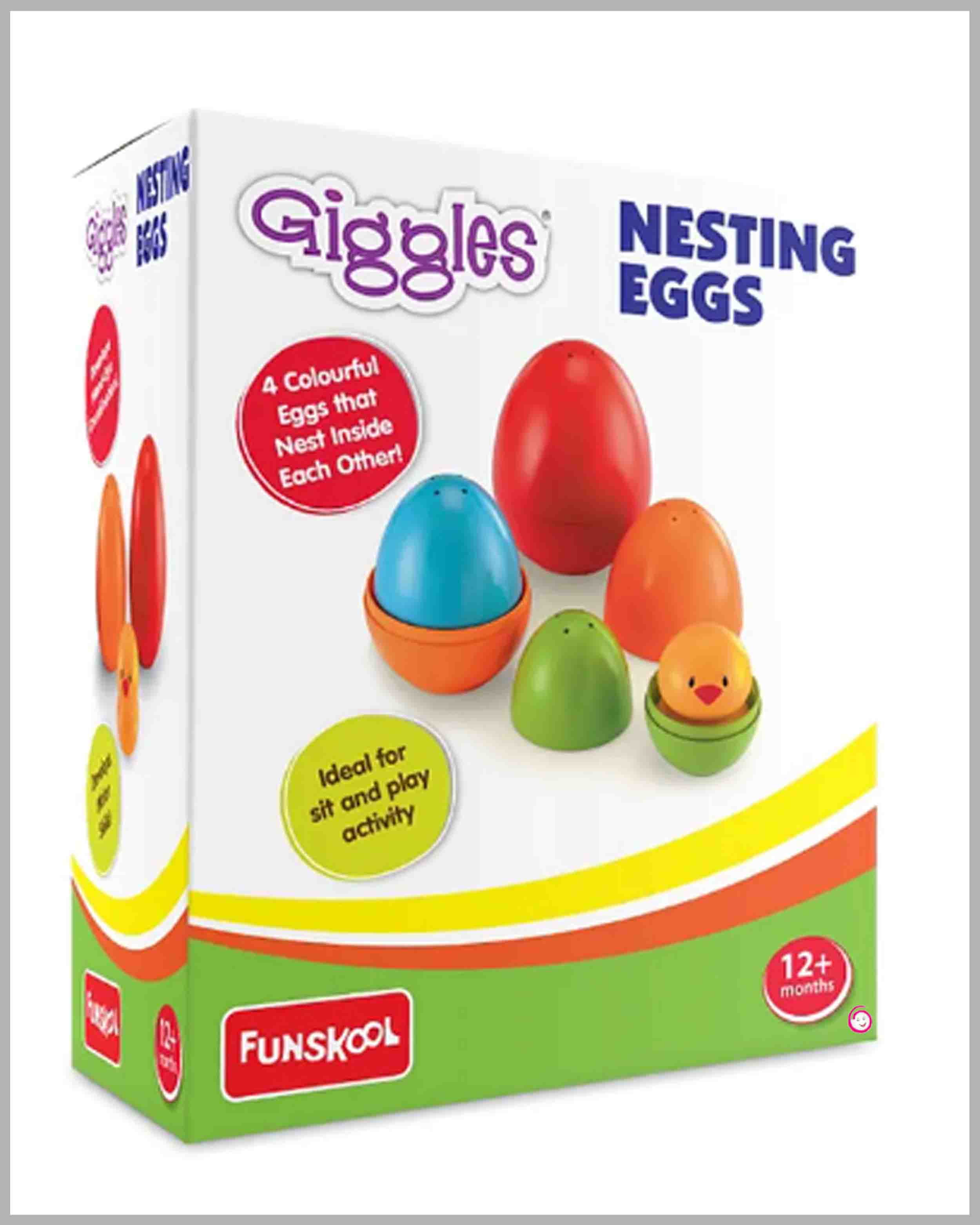 Funskool Plastic Eggs Nesting Toy With A Chick
