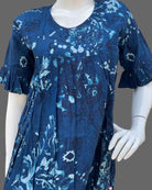 Maternity floral printed top- Navy Blue
