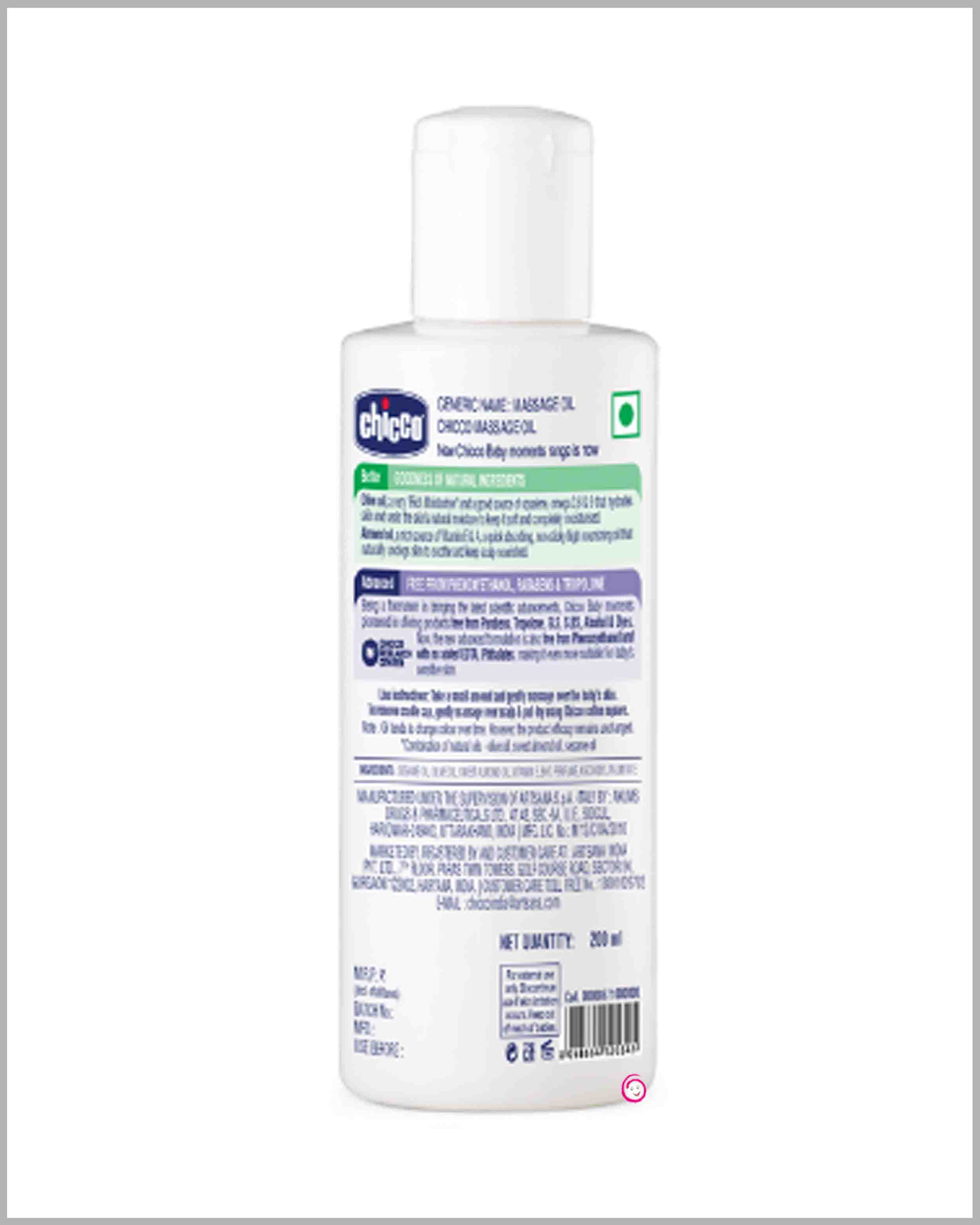 Chicco Baby Massage Oil - 200ml