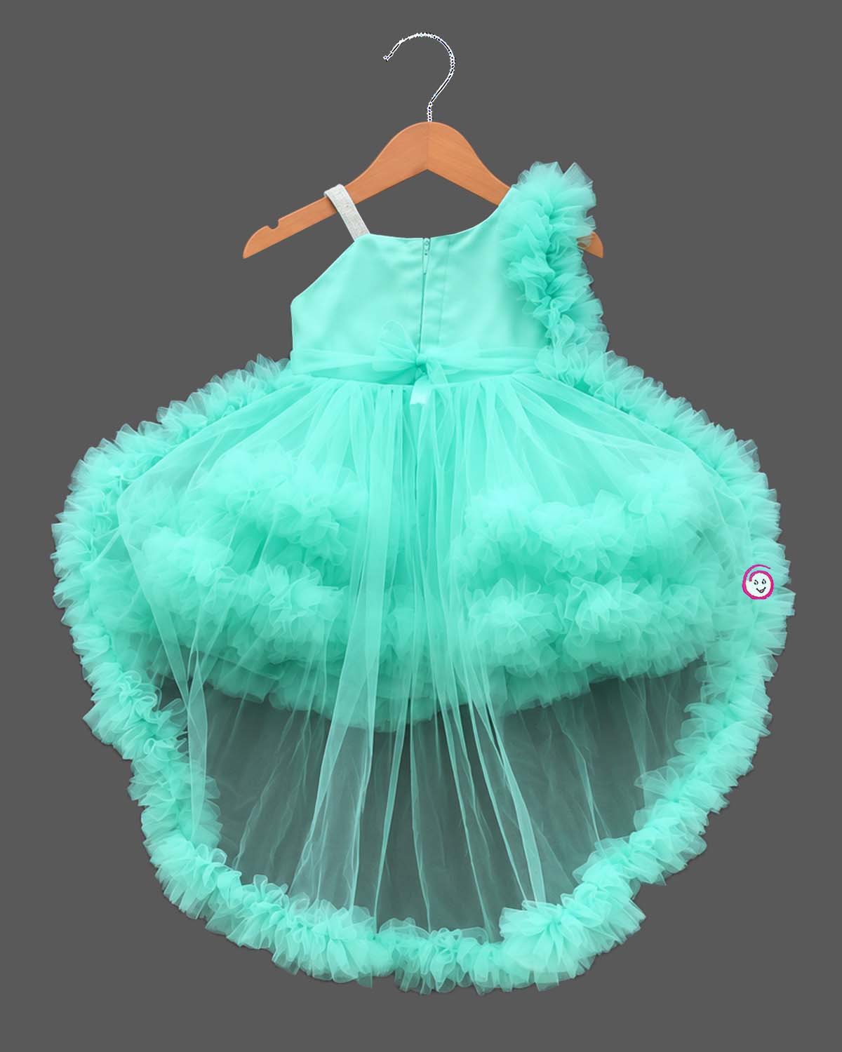 Party frocks for baby girl with floral embroidered bodice for special occasions.