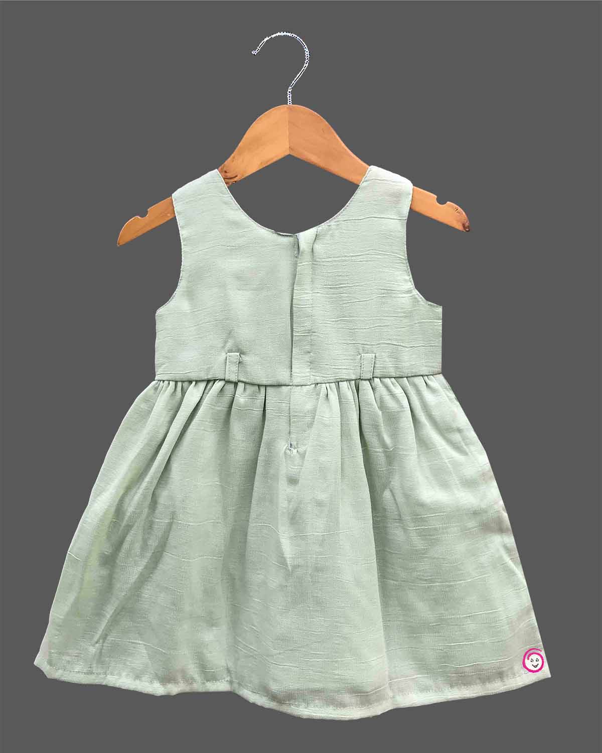 toddler casual mirror work sleeveless cotton frock dress for girls festive celebrations