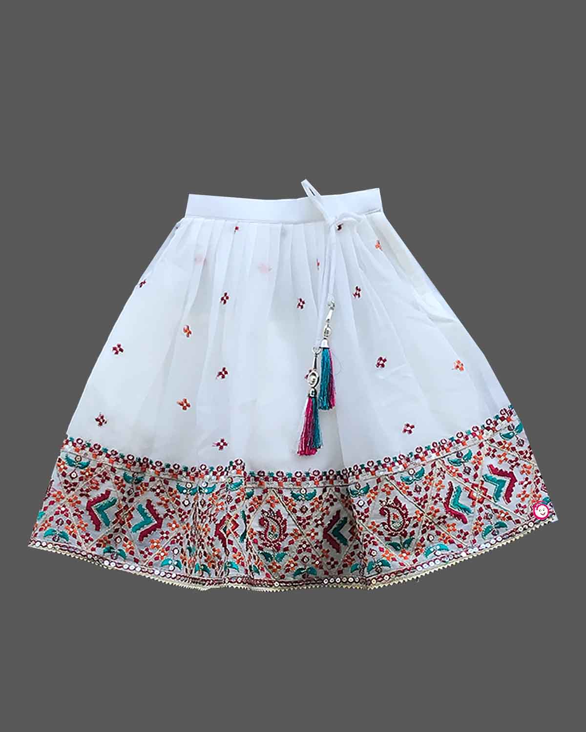 crop top and lehenga