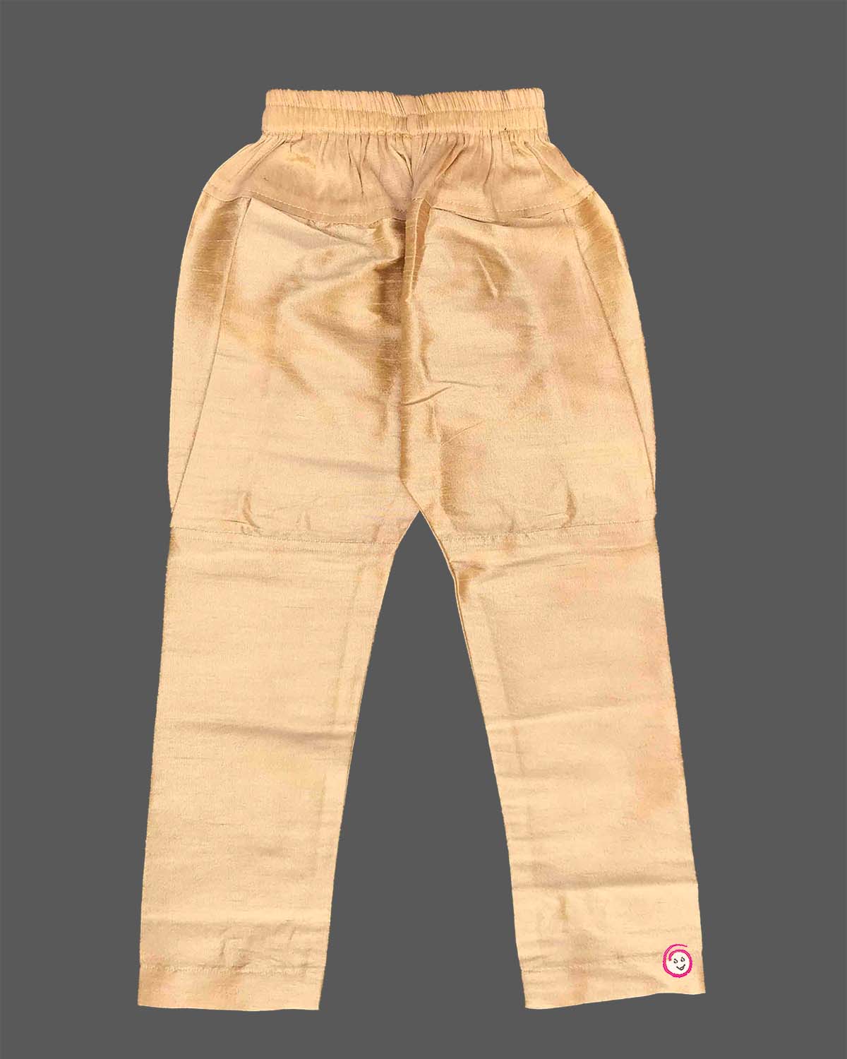 Maroon embroidered boy sherwani with gold pyjama for wedding and festive party