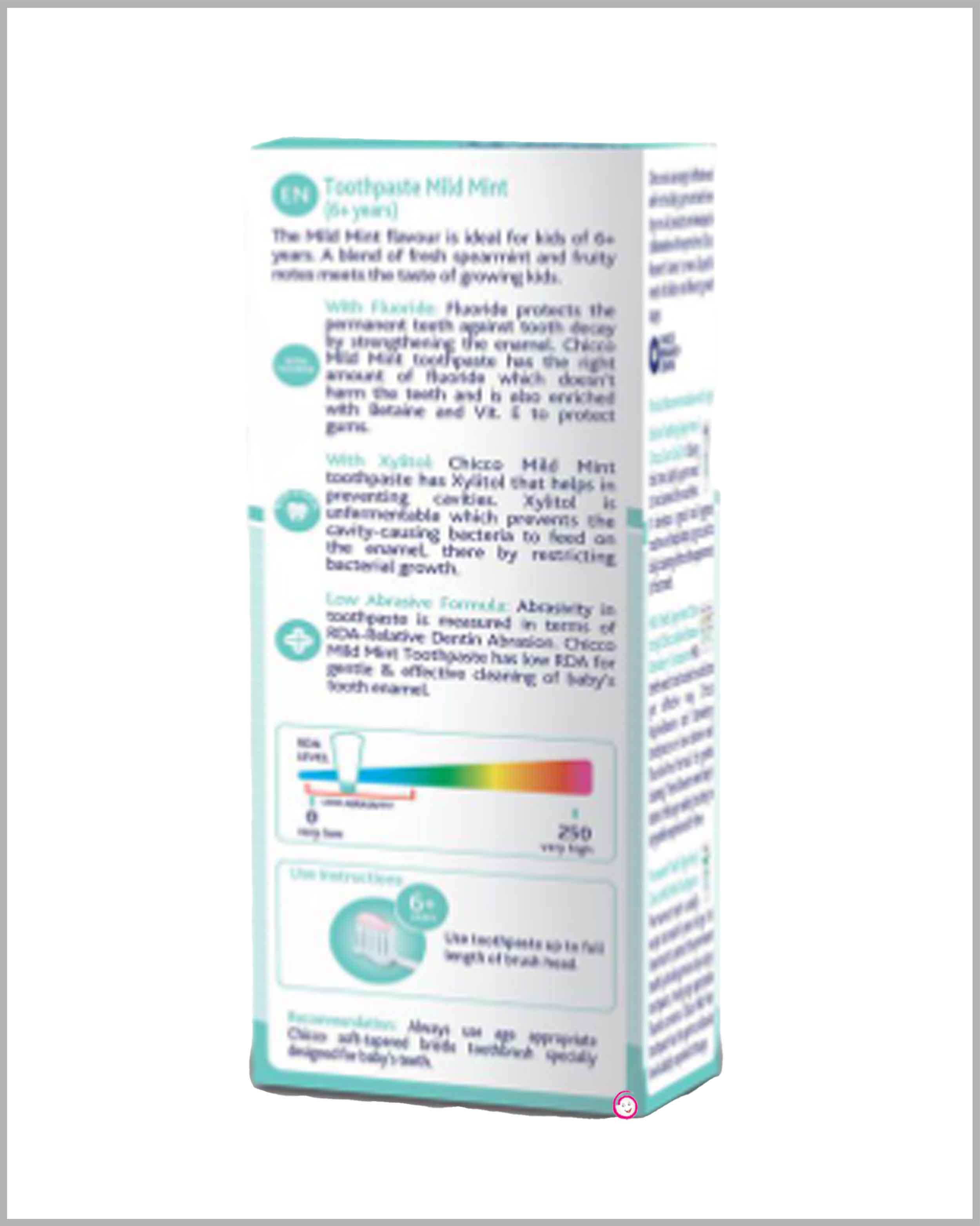 Chicco Mild Mint Toothpaste - 1-6Y