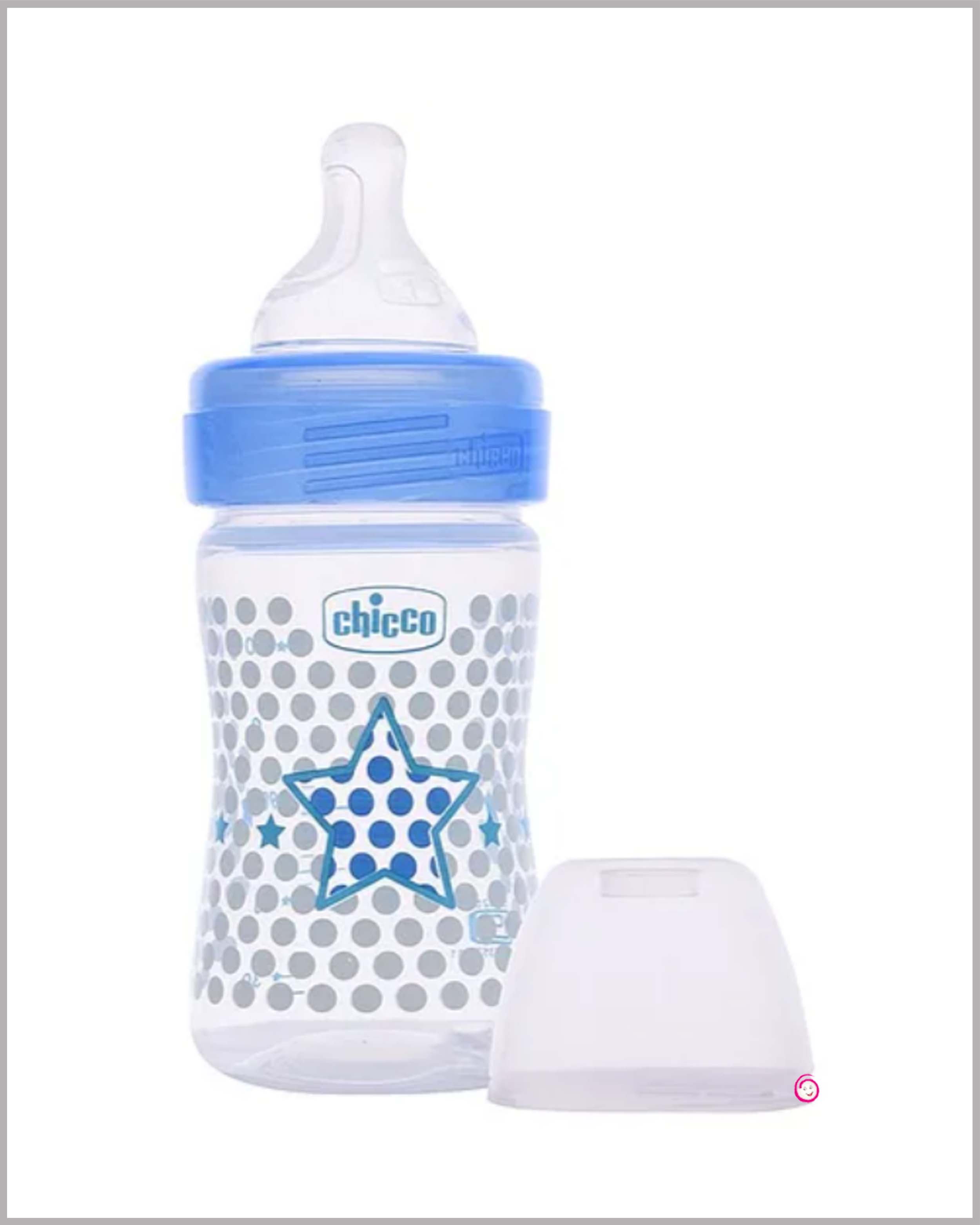 Chicco Well-Being Feeding Bottle (150ml) (Blue)