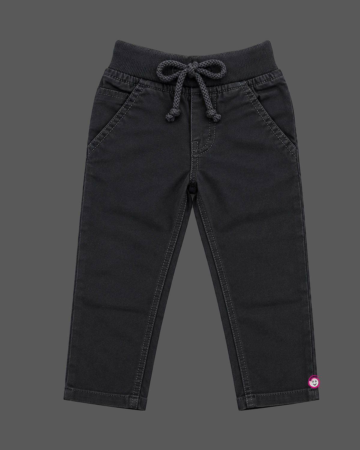 Toddler cotton blend pant with elastic drawstring waistband for kurta pajama for kids styling.