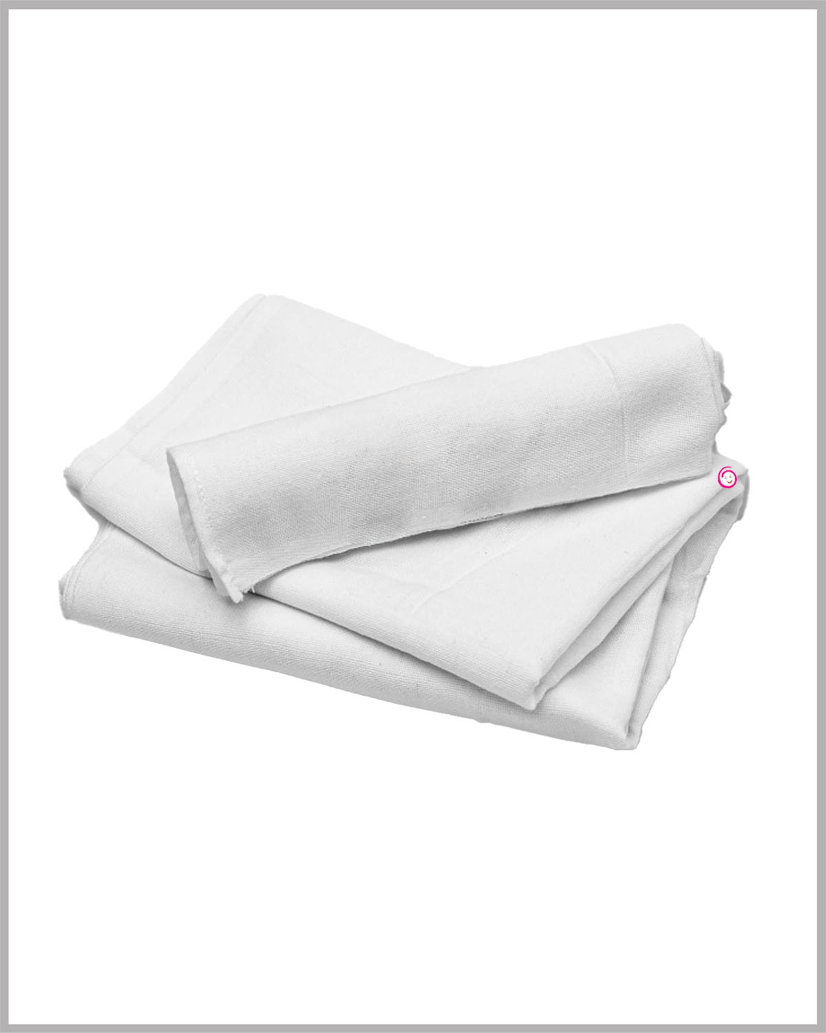 Baby Soft Cotton Plain Bath Towel - White