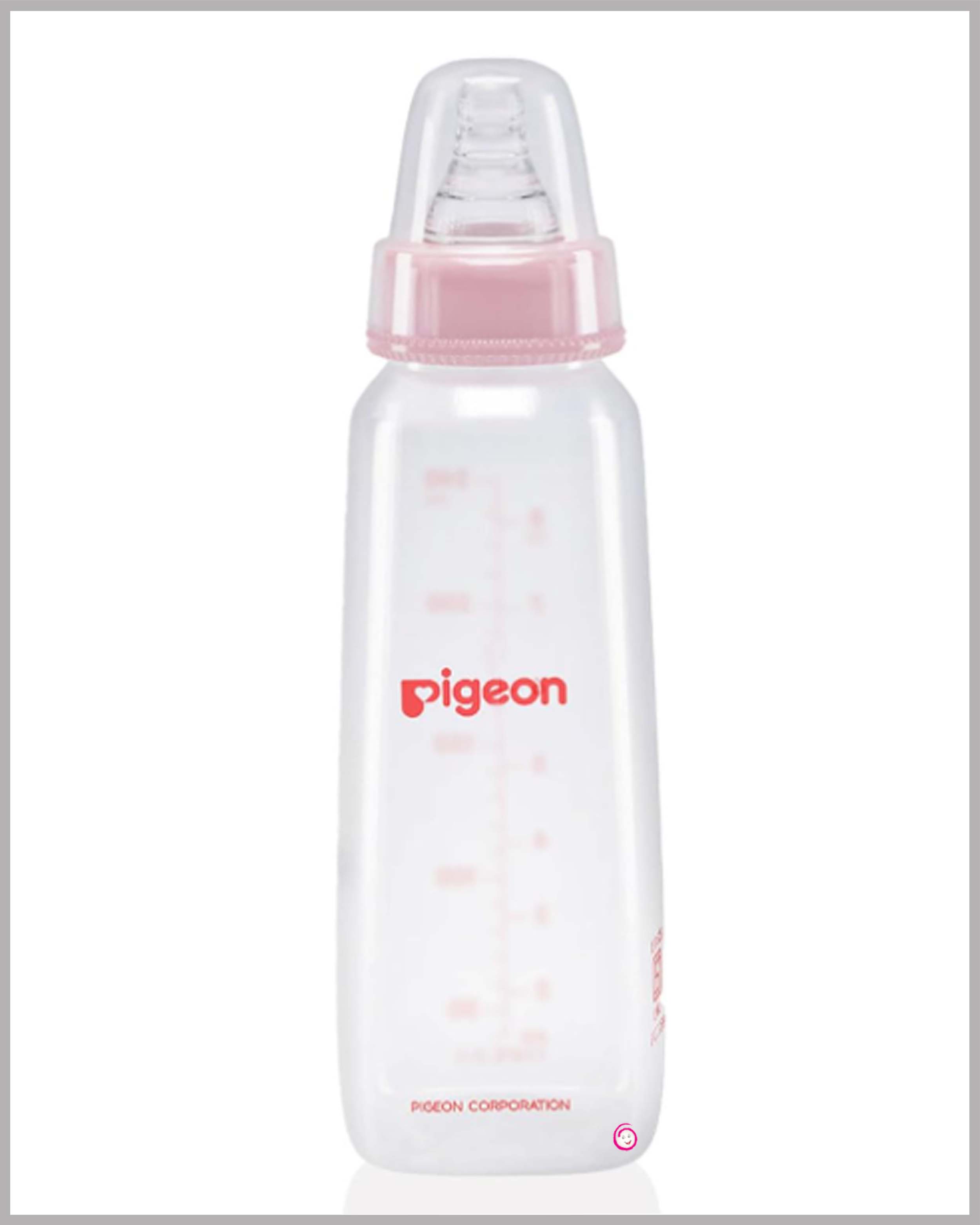 Pigeon Peristaltic Nursing Feeding Bottle - Pink, 240ml