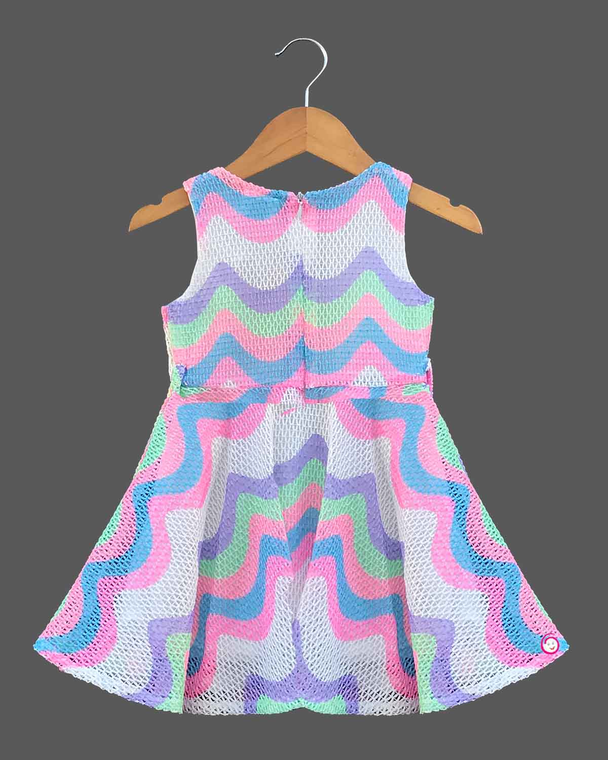 Girls elegant design with casual frock - Purple