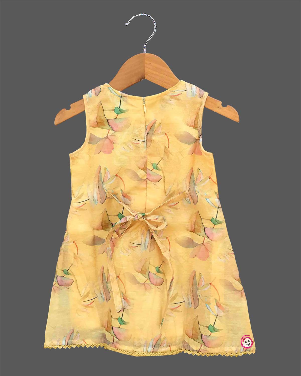 Baby girl floral printed infants frock with bow accent and sequin pockets for birthday western wear