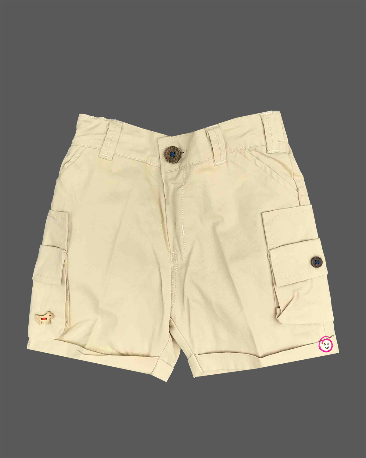 Little gentleman printed short sleeveless shirt and cargo shorts casual wear set for boys