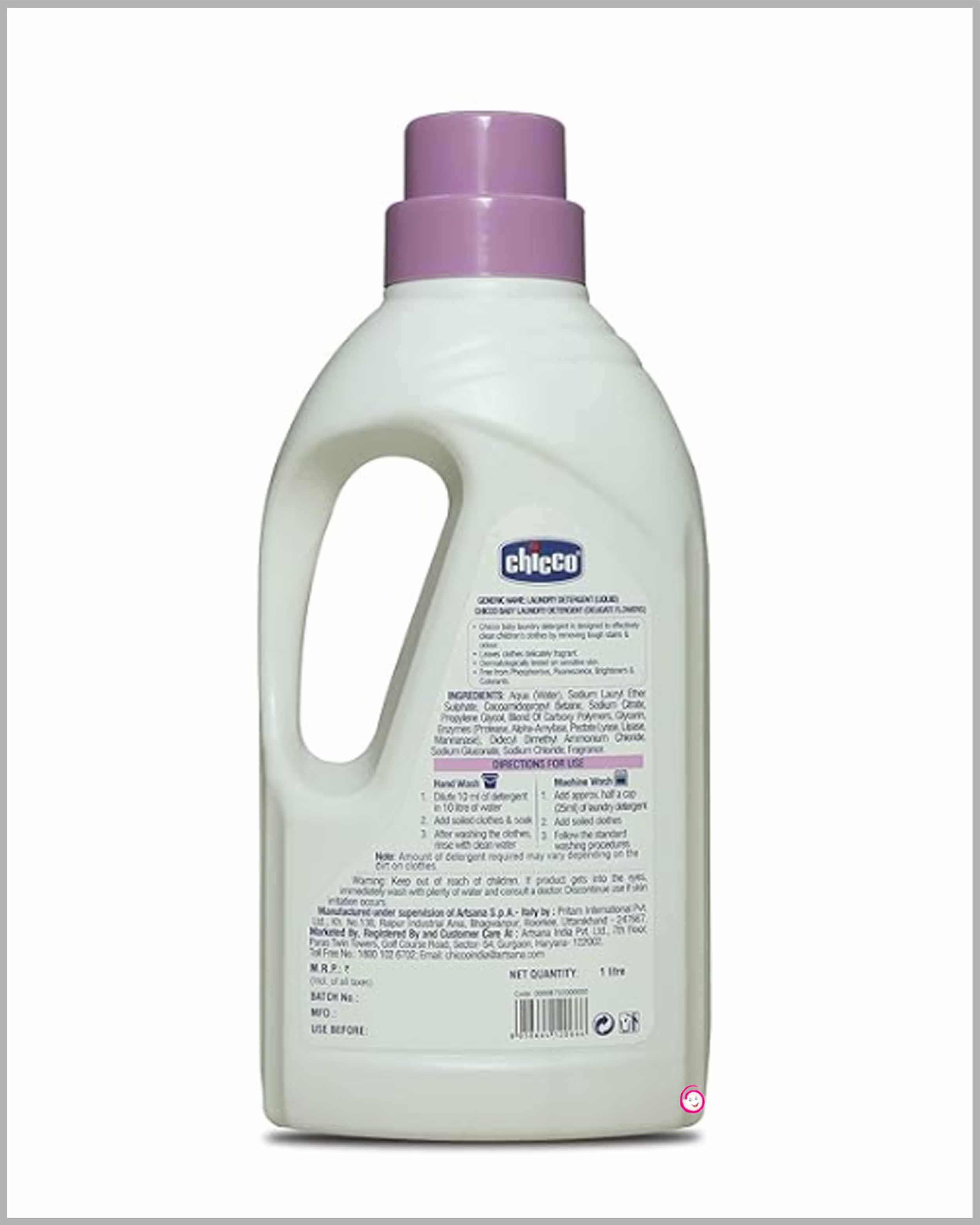 Chicco Laundry Detergent Delicate Flowers - 1000 ml