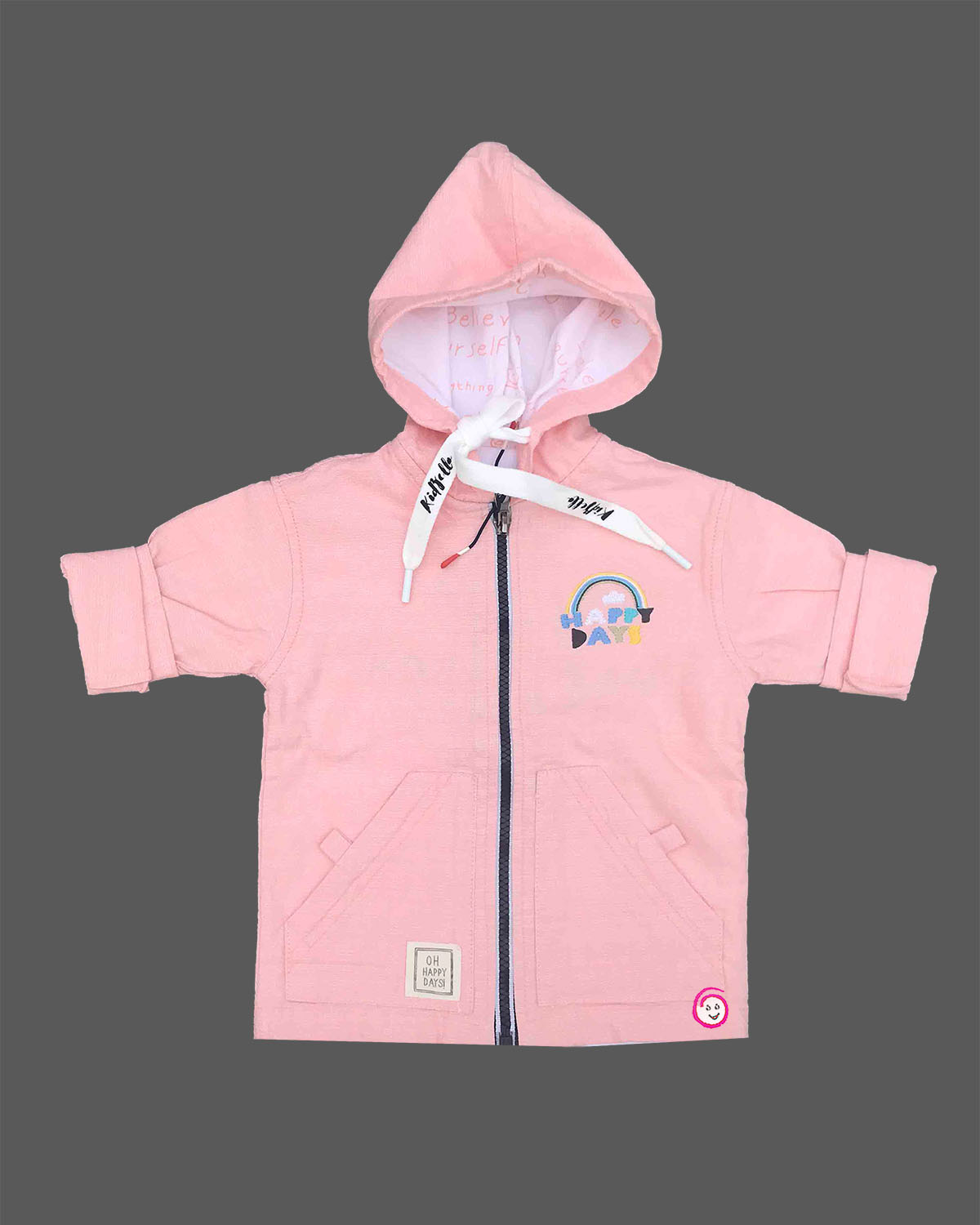 Little gentleman hooded jacket and pants set for casual wear and outdoor play
