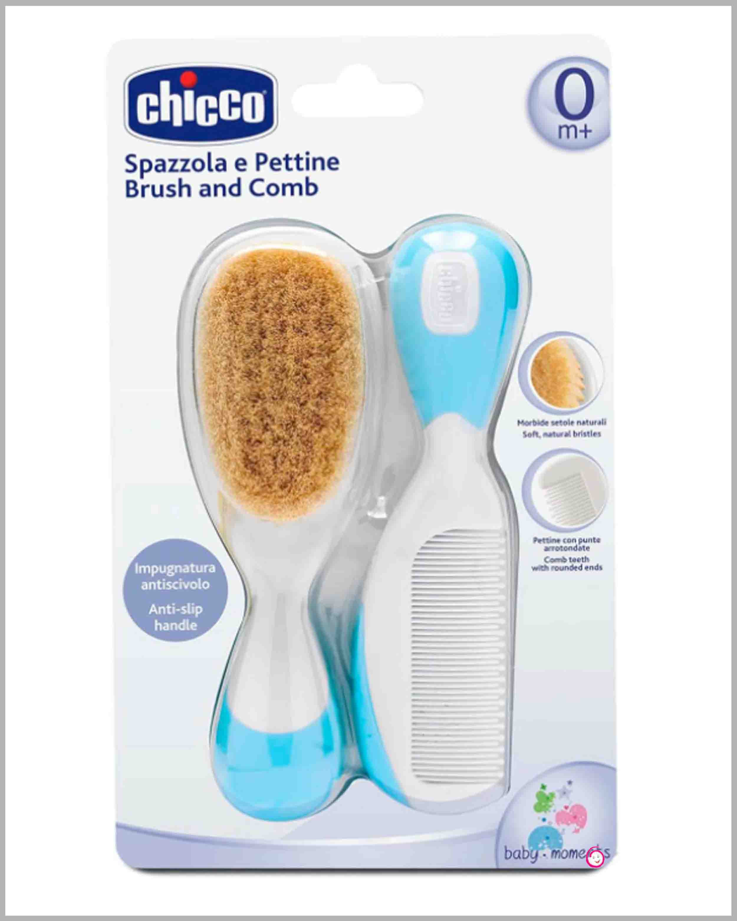 Chicco Brush And Comb Set - Blue