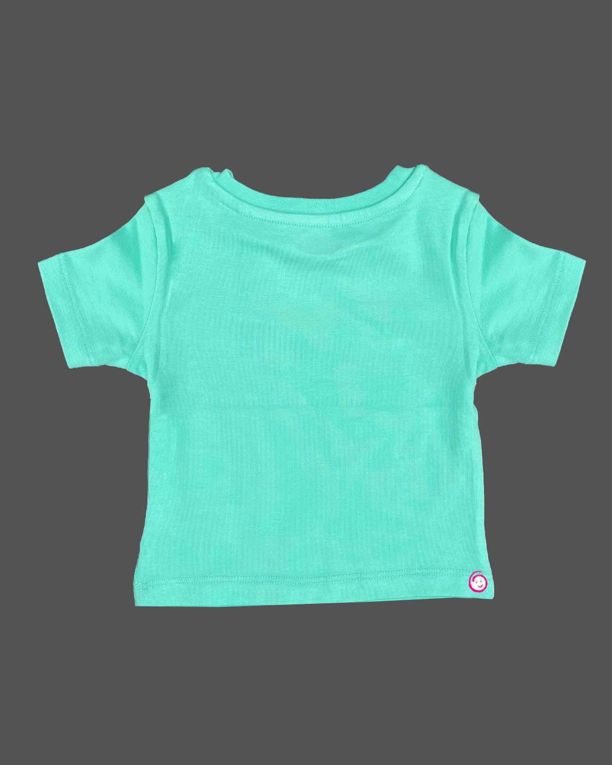 Girls round neck with western top - Sea Green