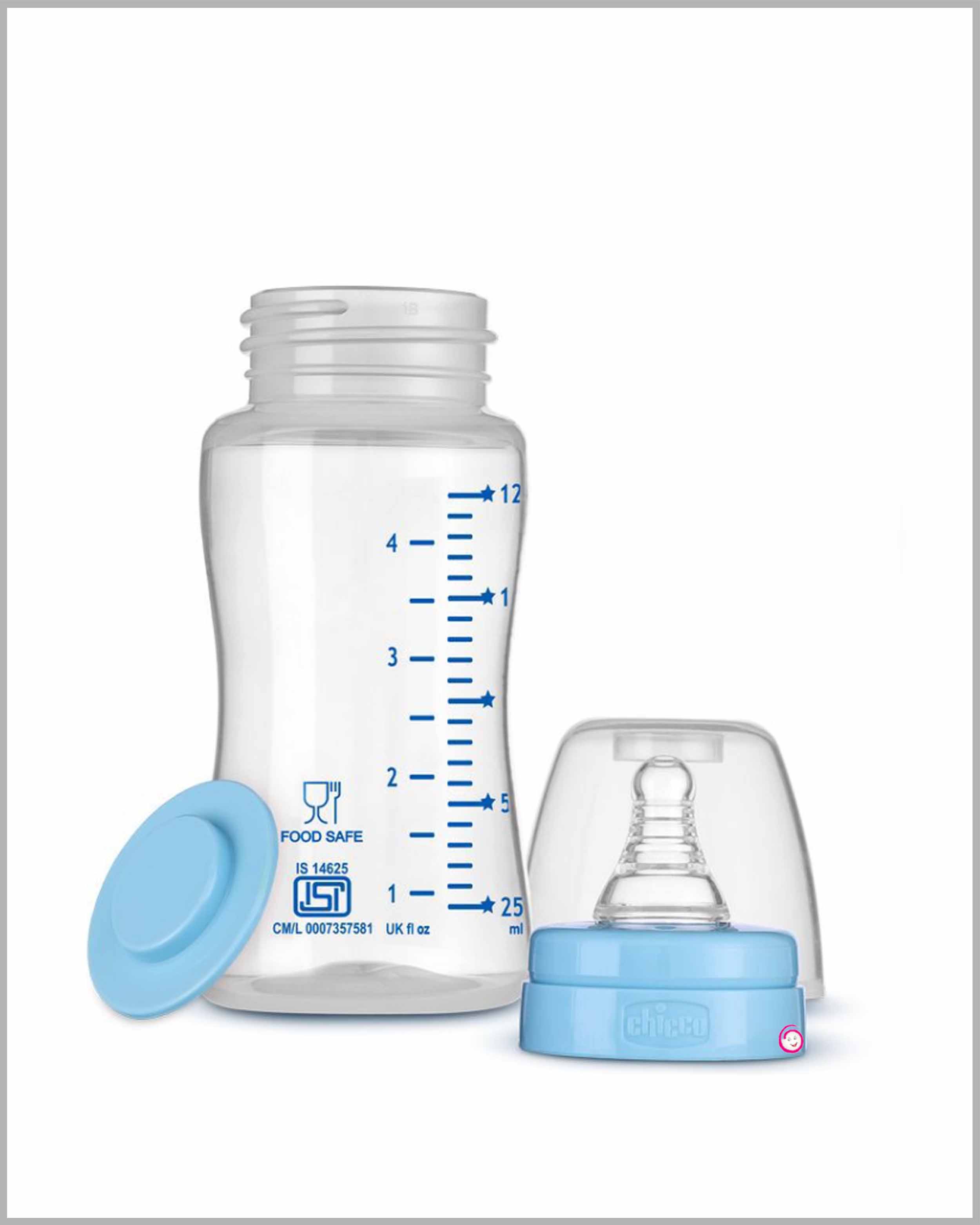 Chicco feed easy anti-colic bottle (0M+) 125ml