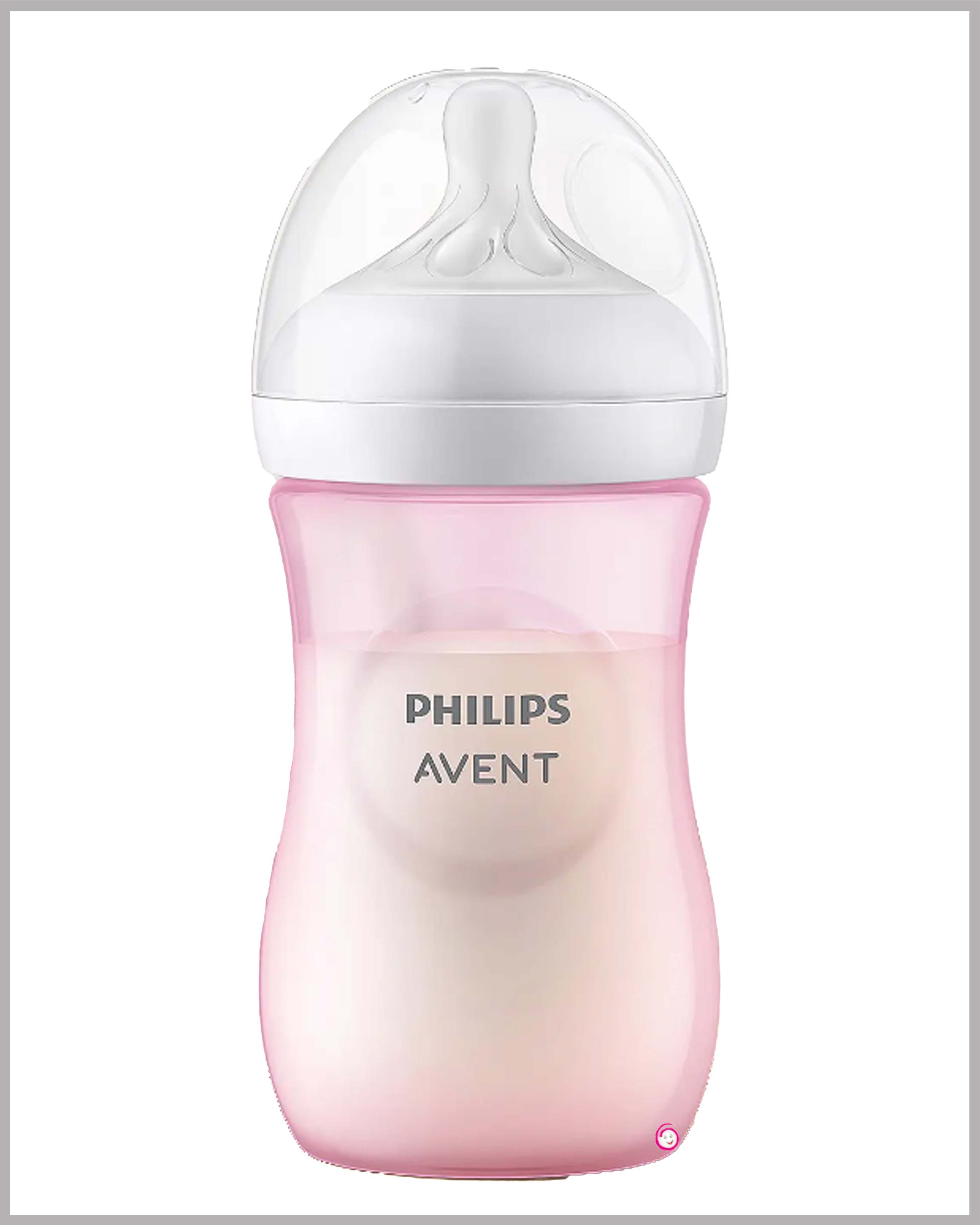 Avent Natural Response Feeding Bottle - Pink