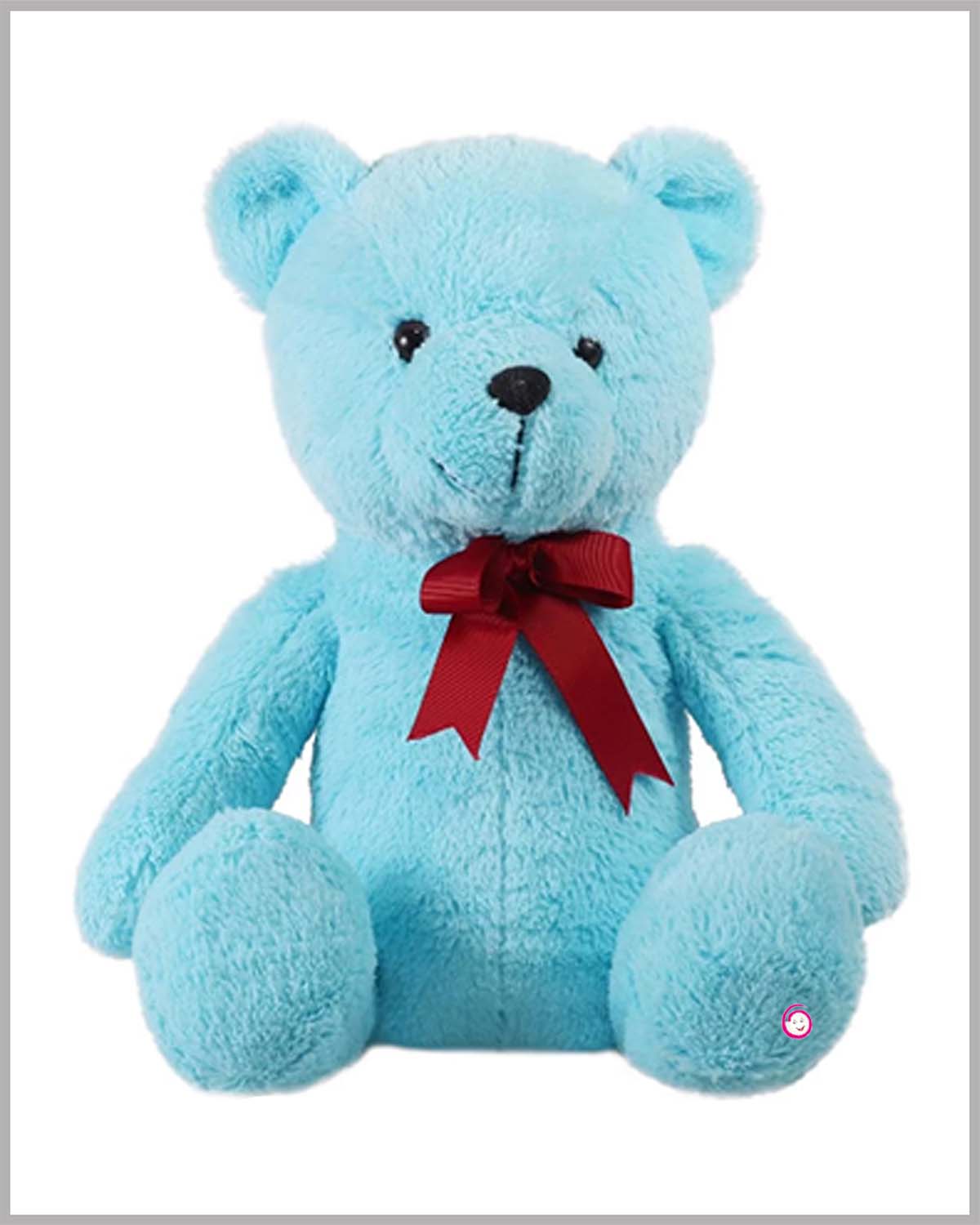 Mirada Stuffed Plush Animal Cute Aqua Sitting Bear Soft Toy