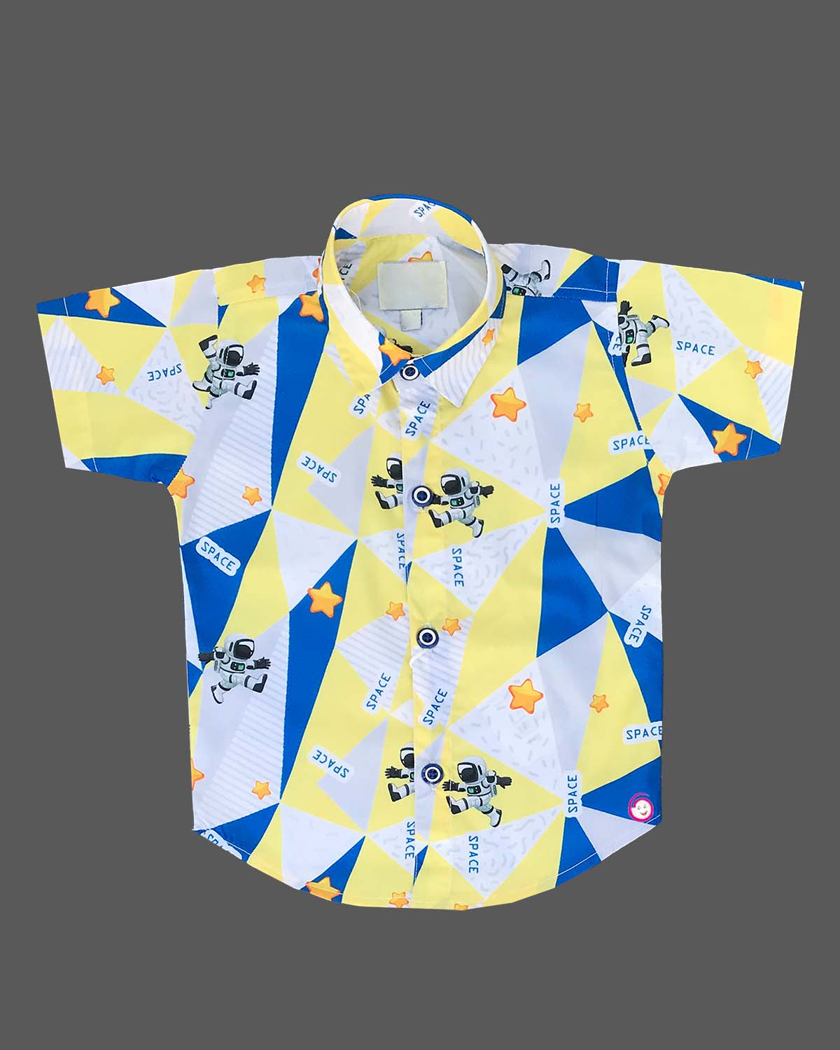 Boys printed shirt with shorts - Light Yellow